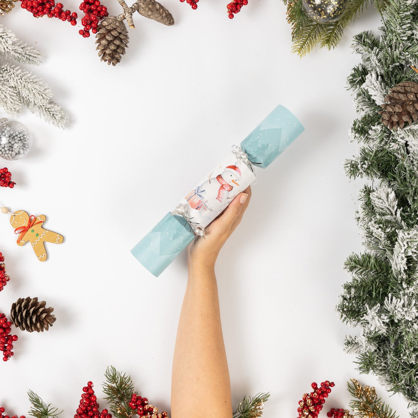 Make Your Own Christmas Cracker kit Crackers Hats Snaps snowman Keechi & co.