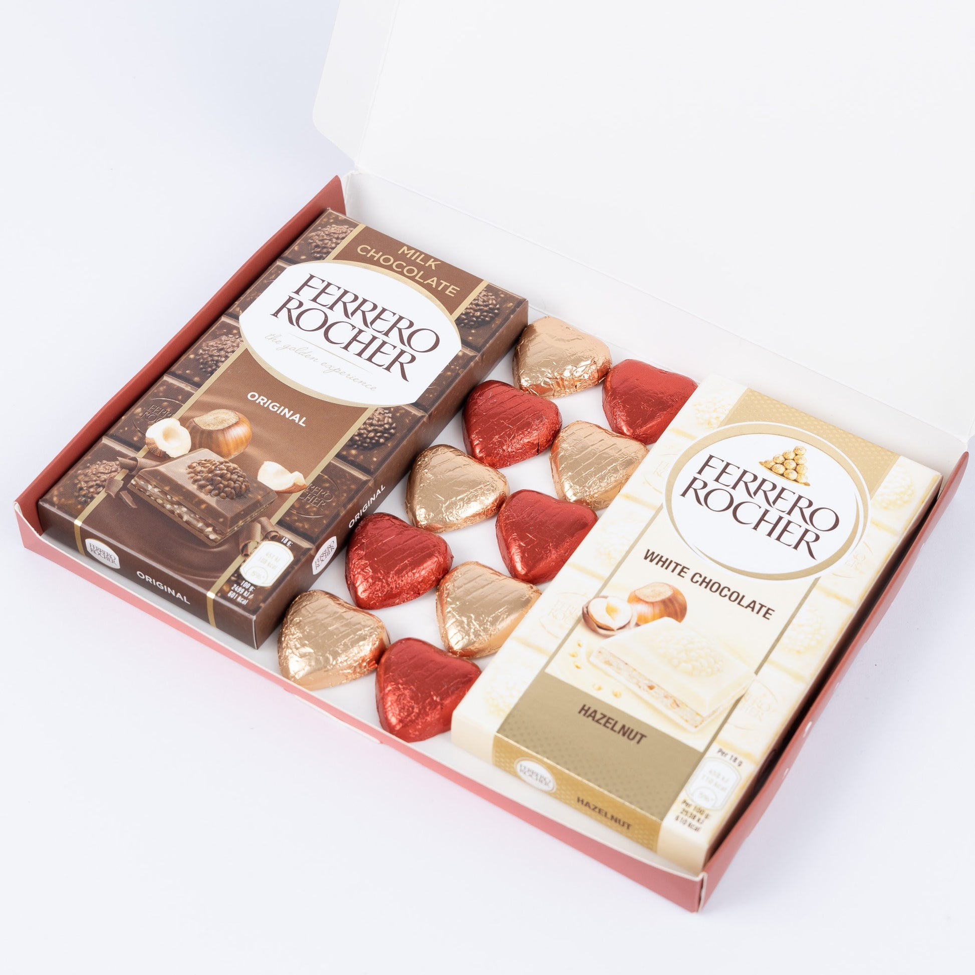 Ferrero Rocher Milk White Chocolate Bars Hearts Gift Box Hamper Valentines Day Etsy