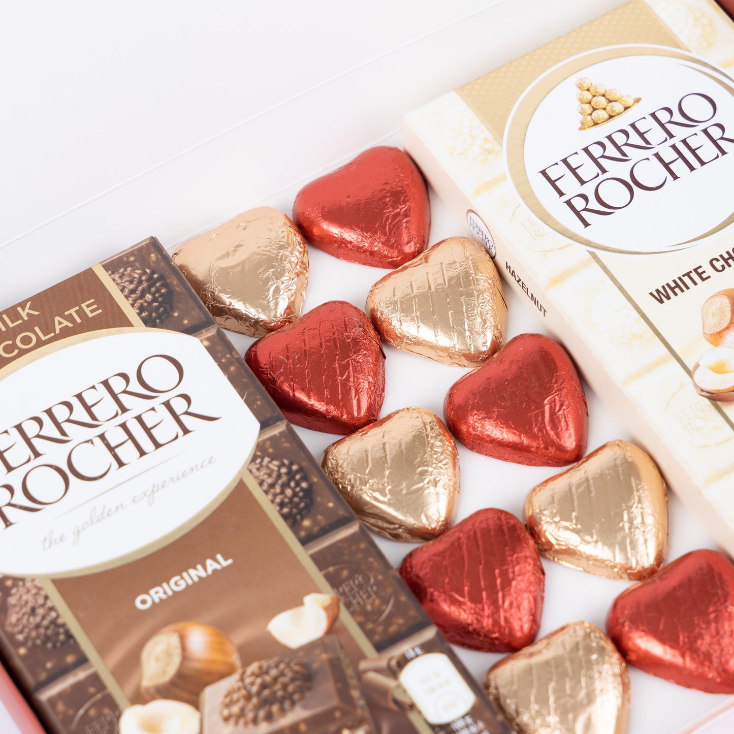 Ferrero Rocher Milk White Chocolate Bars Hearts Gift Box Hamper Valentines Day Etsy