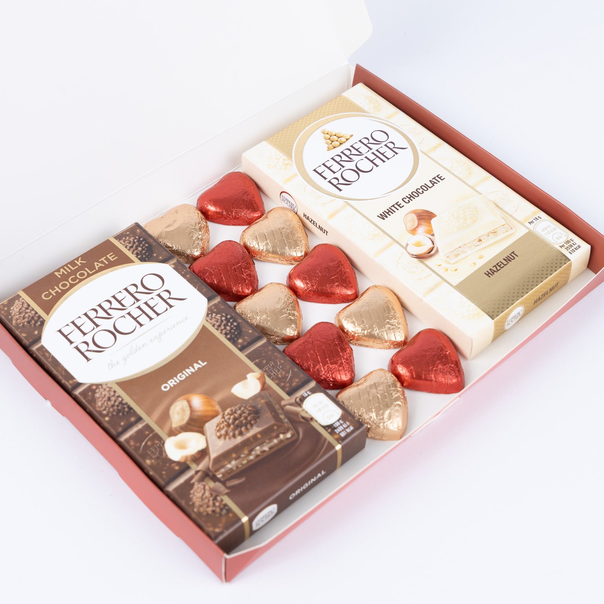 Ferrero Rocher Milk White Chocolate Bars Hearts Gift Box Hamper Valentines Day Etsy