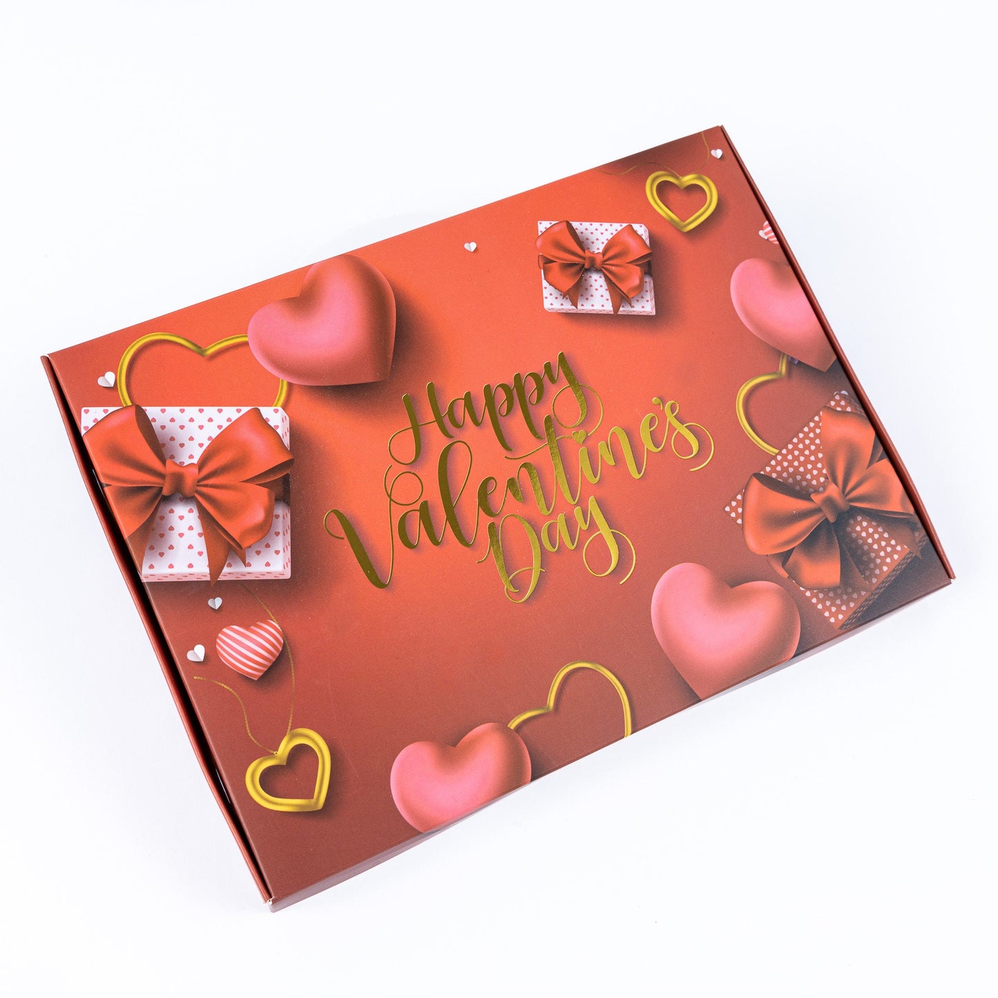 Lindt Lindor Milk Chocolate Bars & Hearts Gift Box Hamper Valentines Present