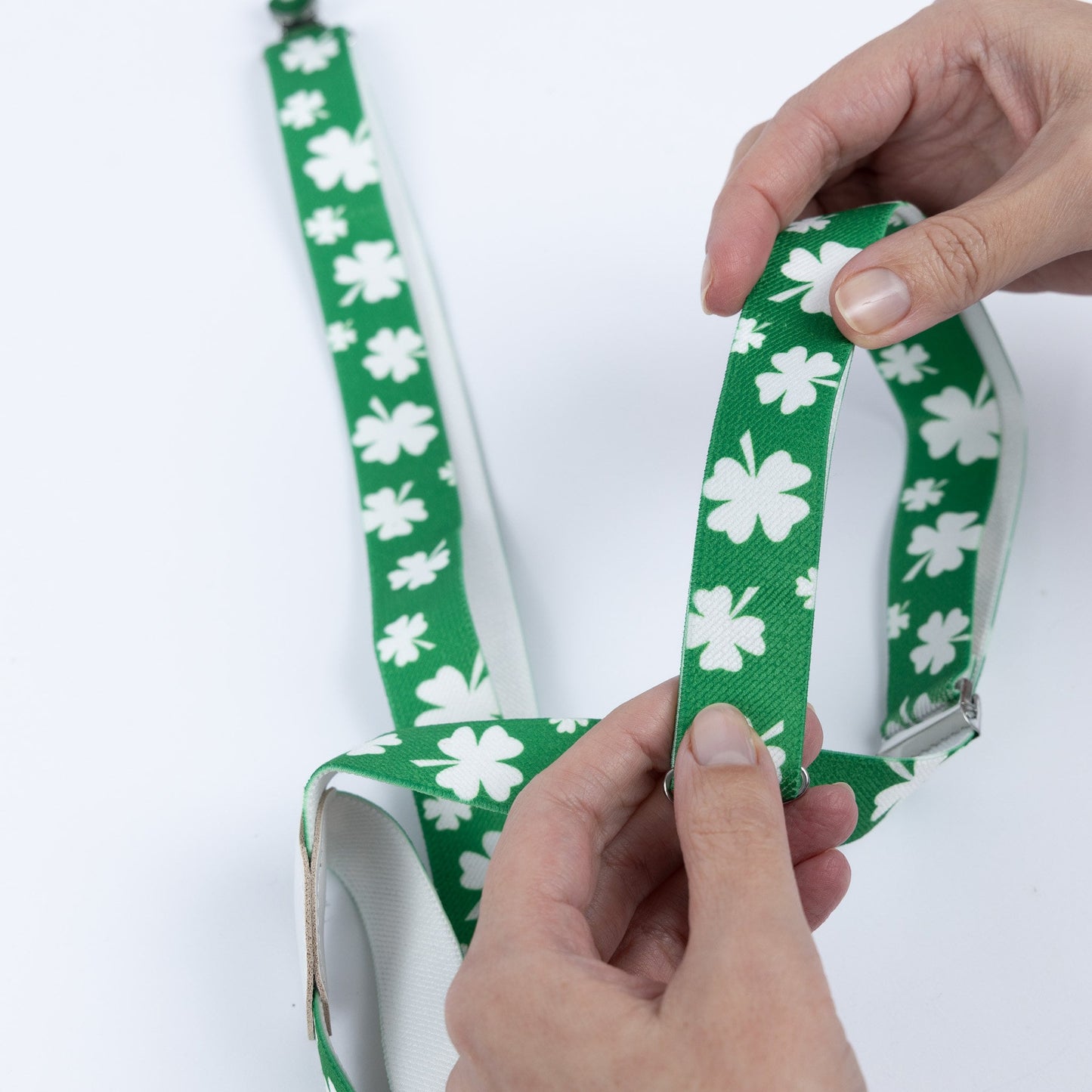 3Pcs St Patricks Day Instant Fancy Dress Braces Glasses Bow Tie Ireland Irish