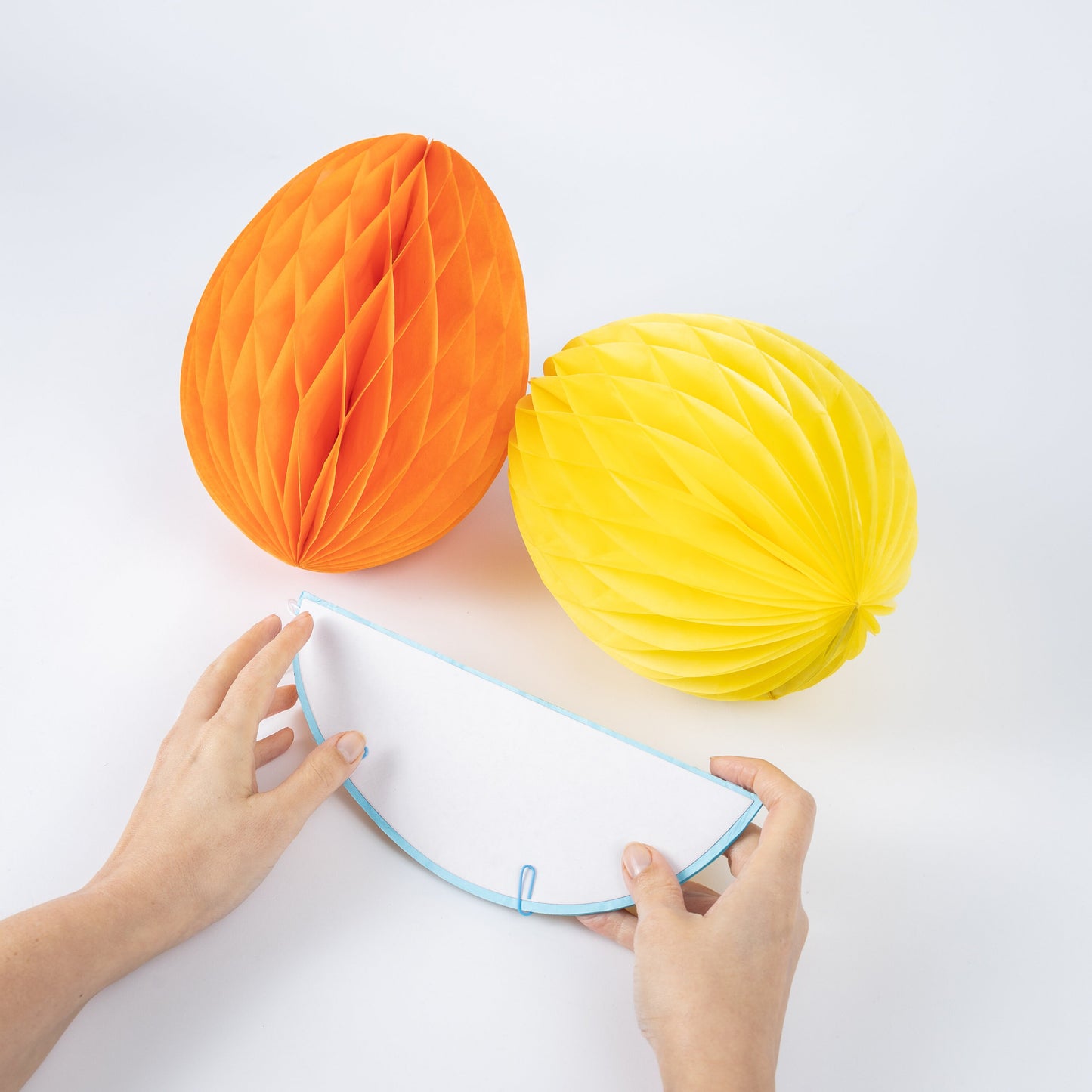 3 X 25cm Large Honeycomb tissue Paper Easter Egg Hanging Decorations Party Wedding Tree Keechi & co.