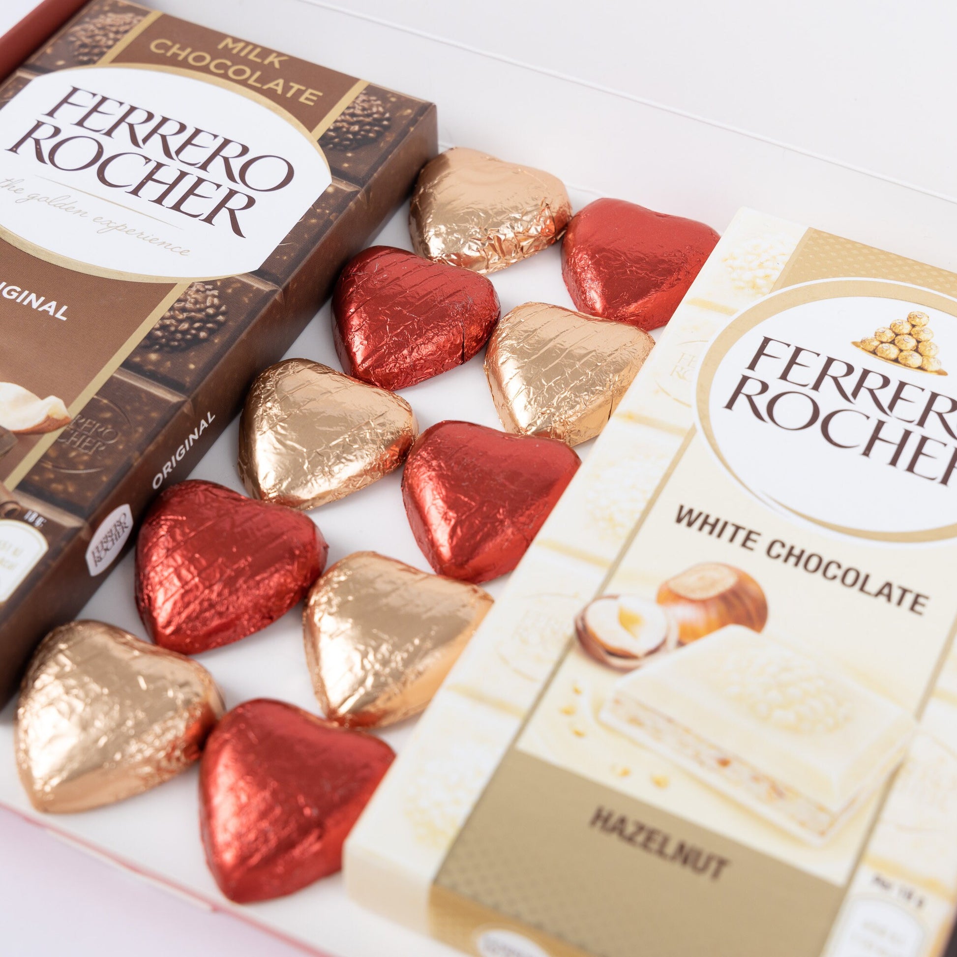 Ferrero Rocher Milk White Chocolate Bars Hearts Gift Box Hamper Valentines Day Etsy