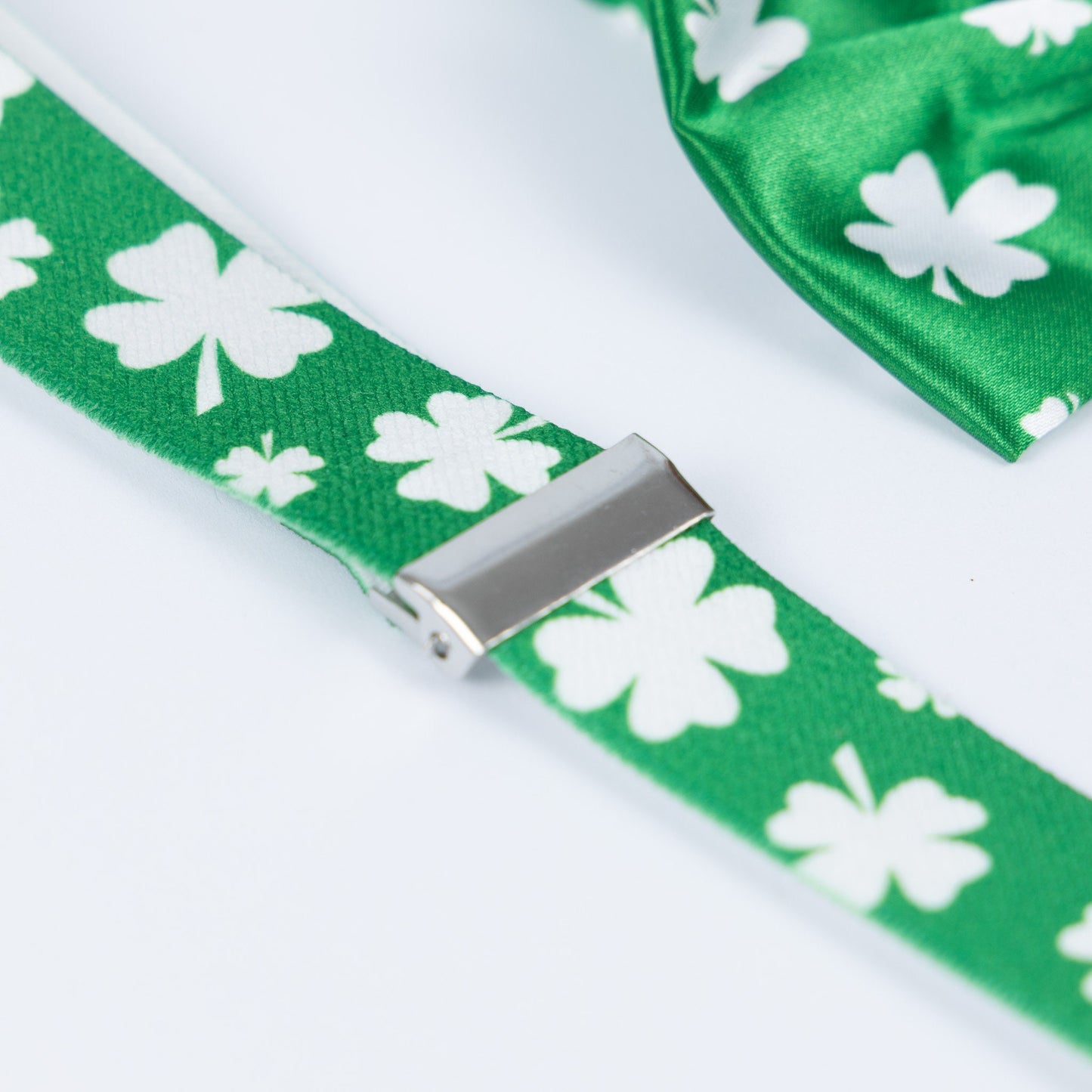 3Pcs St Patricks Day Instant Fancy Dress Braces Glasses Bow Tie Ireland Irish