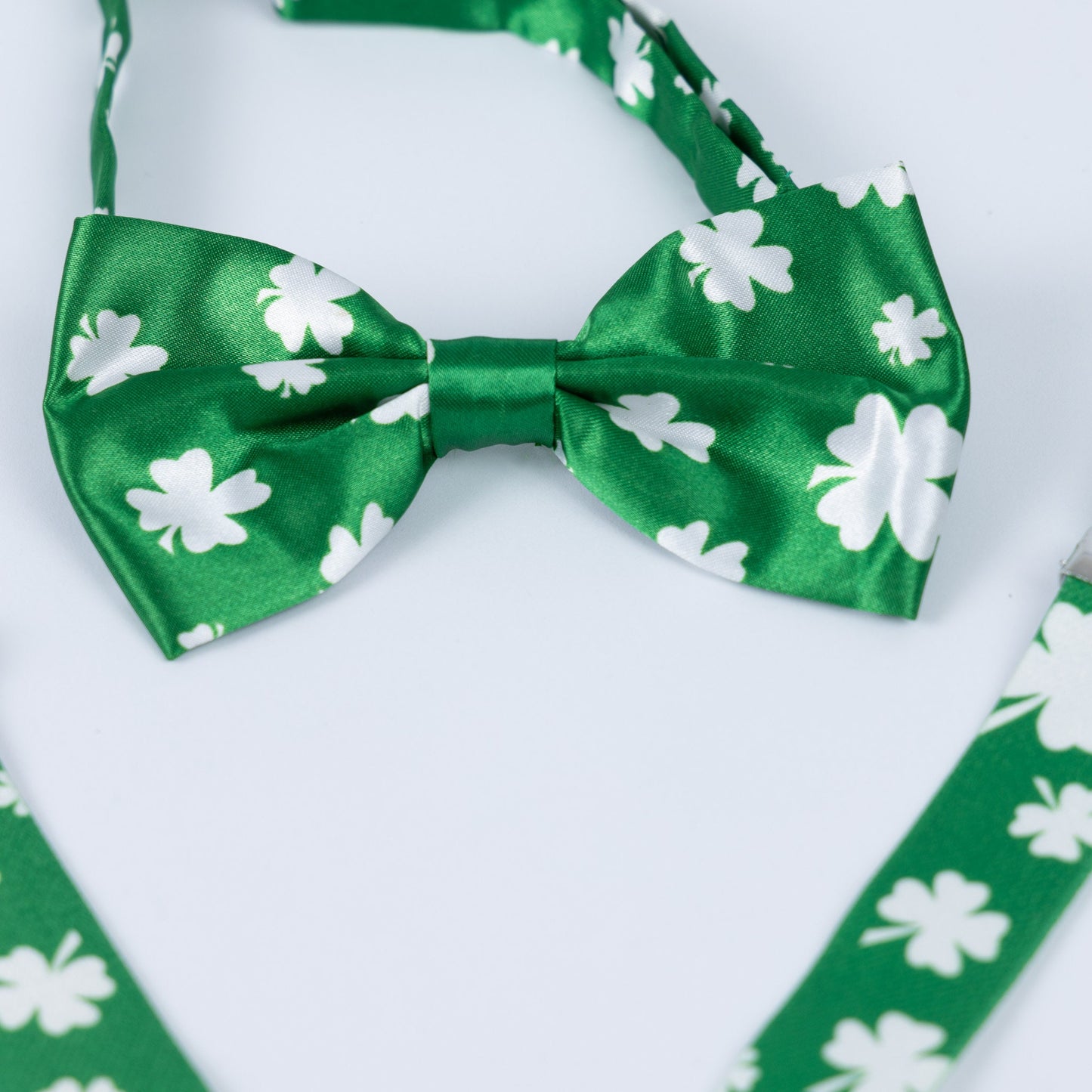 3Pcs St Patricks Day Instant Fancy Dress Braces Glasses Bow Tie Ireland Irish
