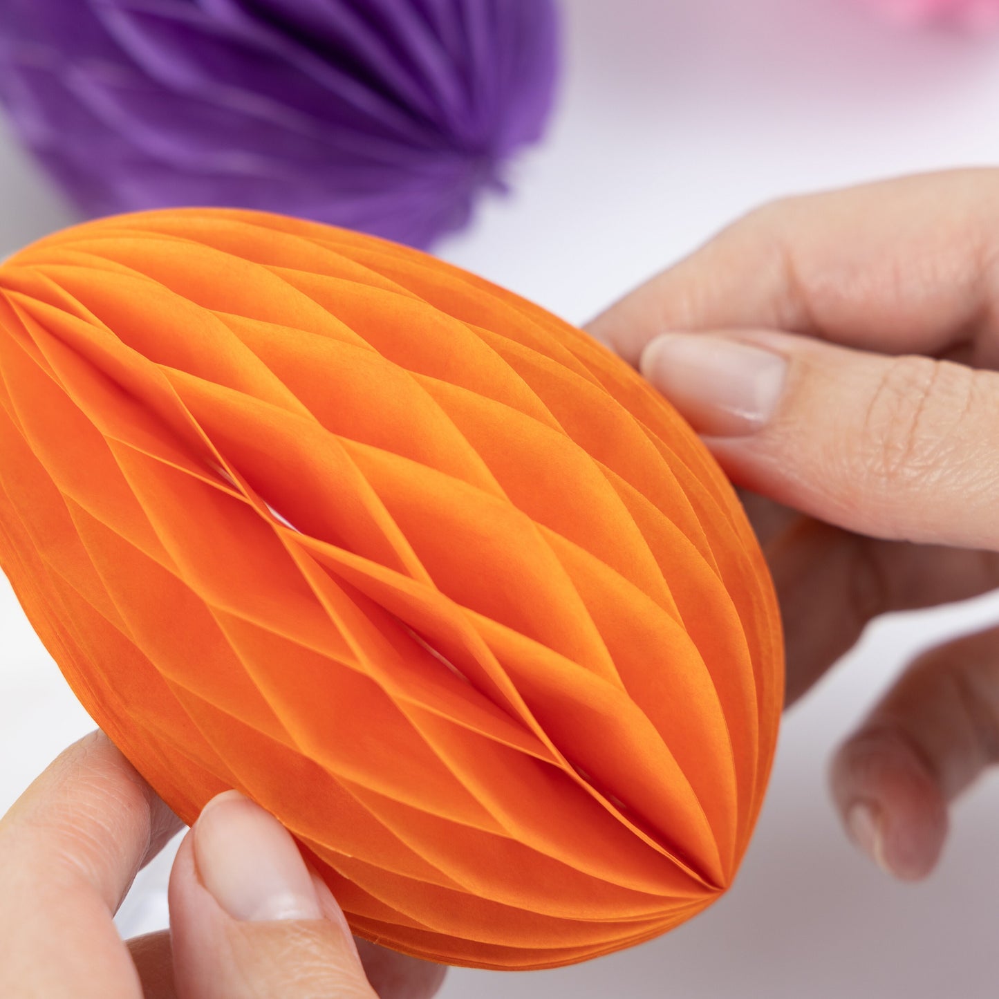 8 Pack Honeycomb Paper birthday party tissue paper Egg Hanging Decorations Party easter Tree Keechi & co.