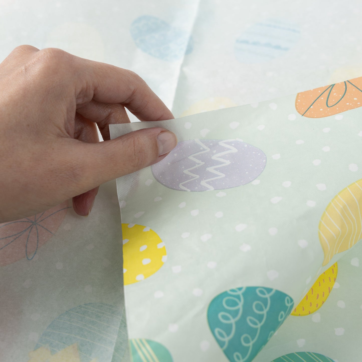 Easter Paper Wipeable Party Tablecloth Eggs Decoration Mini Egg 160cm x 109cm Keechi & co.