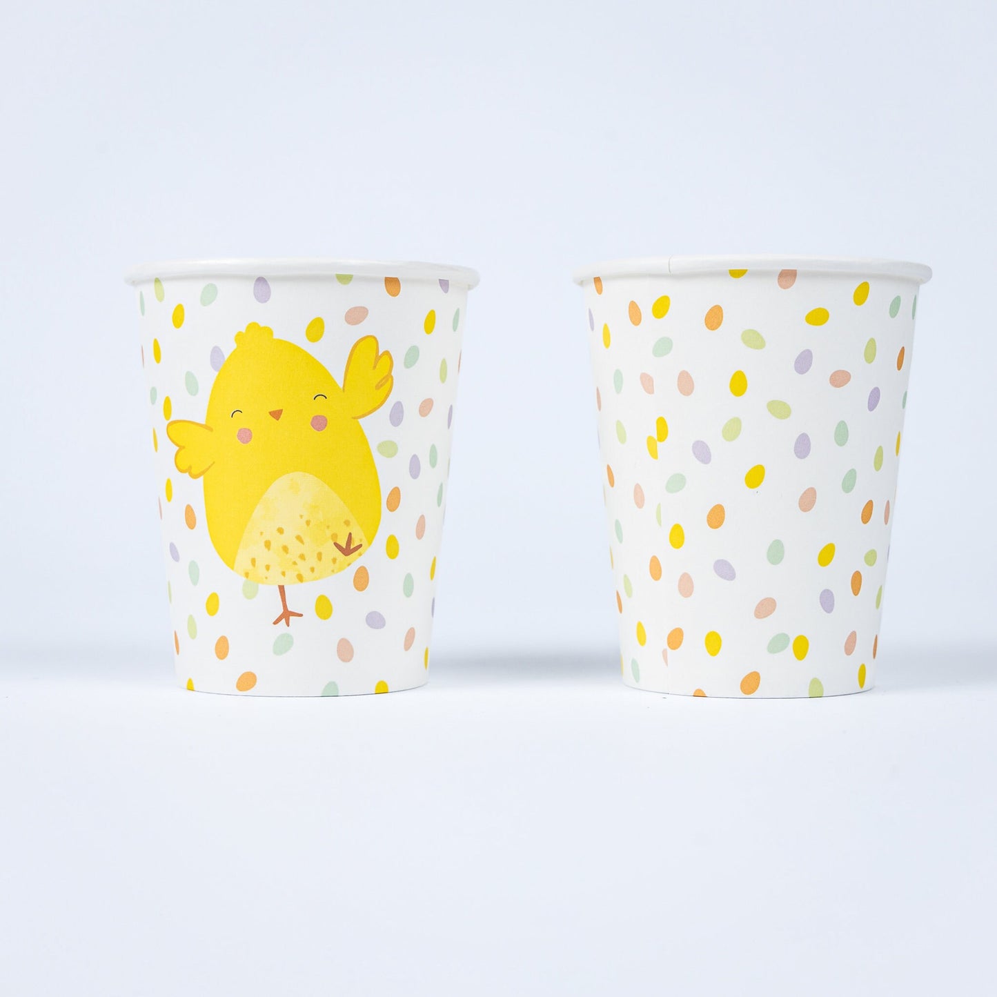 8 x Easter Chick Paper Cups 270ml Kids Party Decoration Prop Decor Tableware Keechi & co.