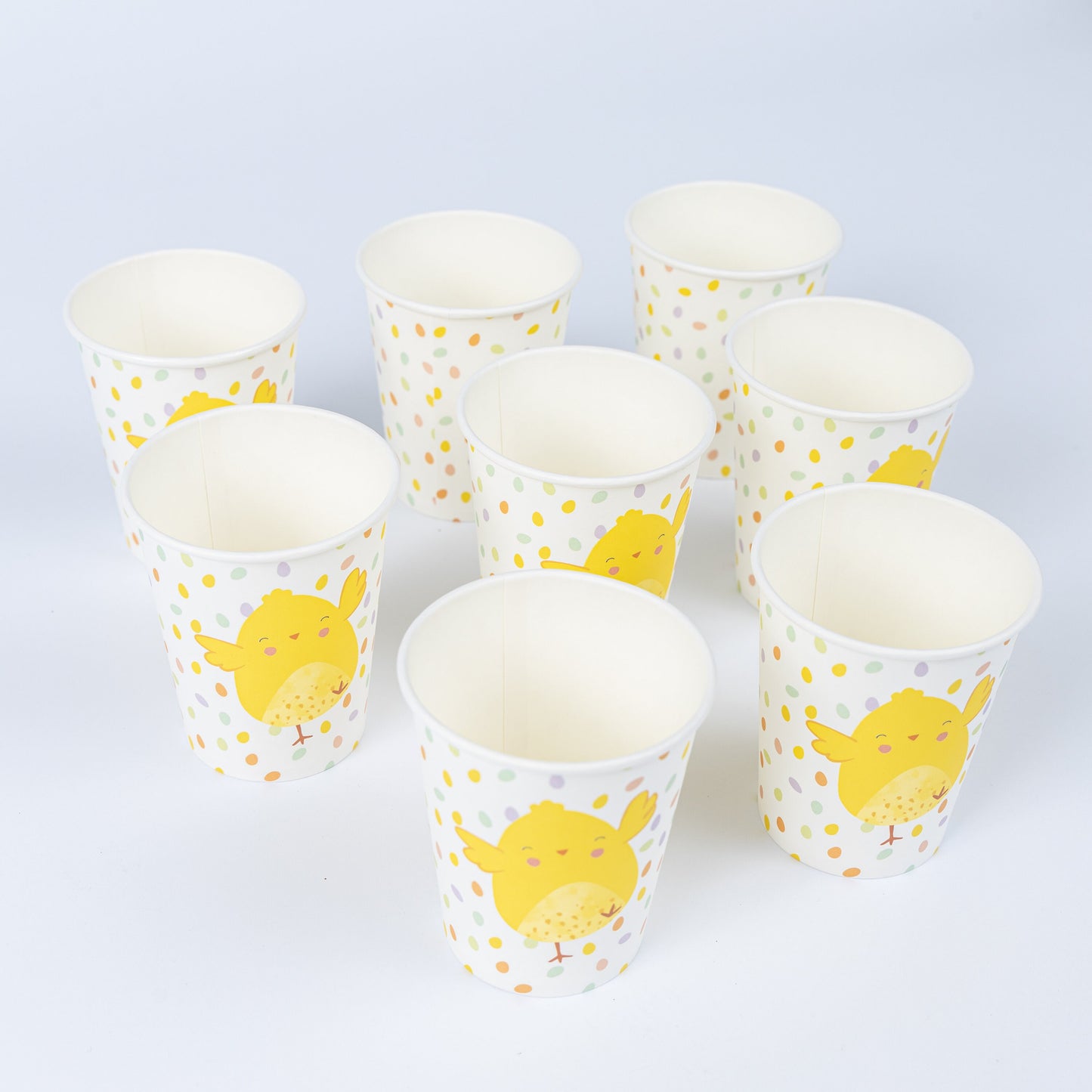 8 x Easter Chick Paper Cups 270ml Kids Party Decoration Prop Decor Tableware Keechi & co.
