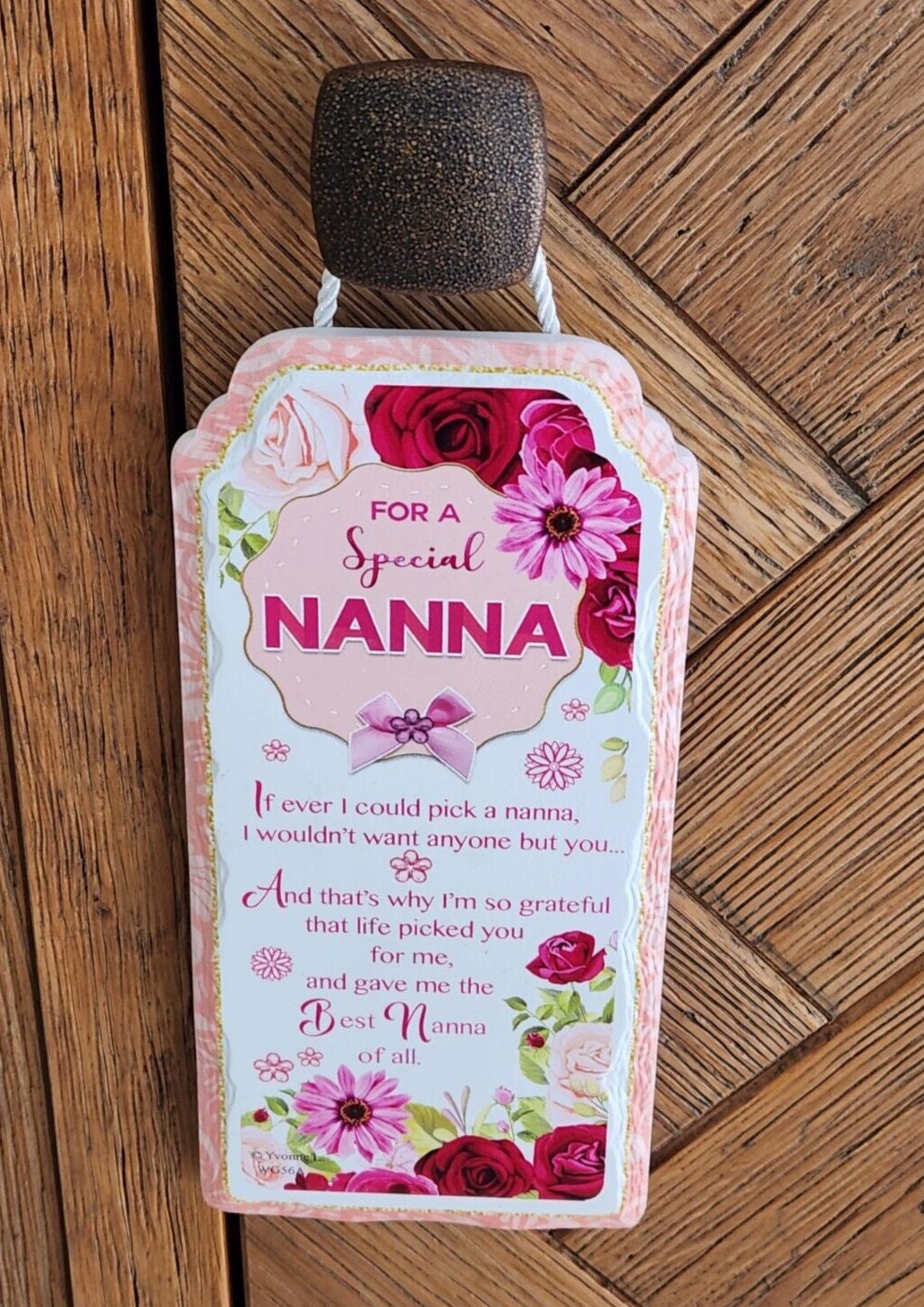 Nanna Mothers Day Gift Ceramic Plaque Keepsake Milk Chocolate Hearts Hamper Mum Keechi & co.