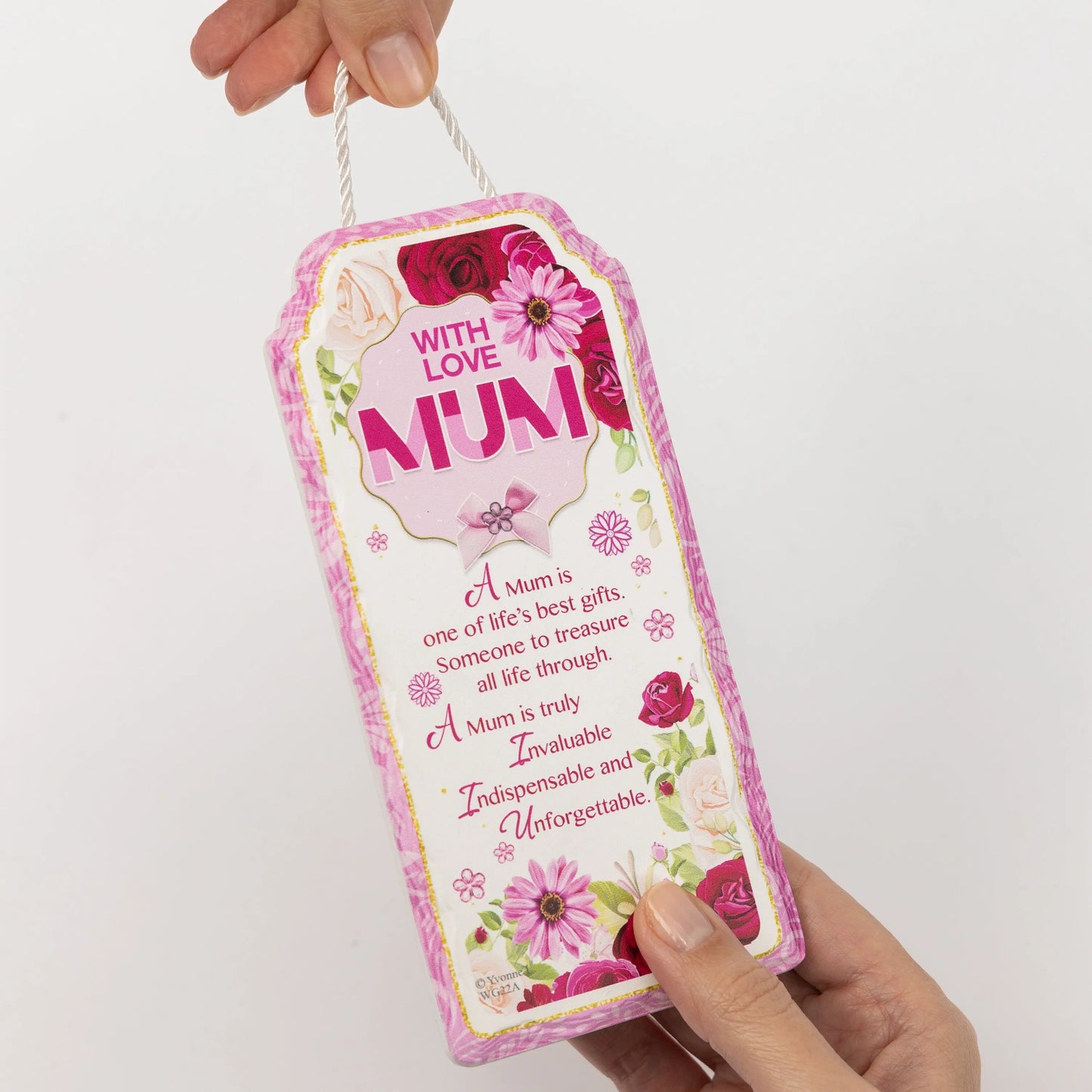 Mum Mothers Day Gift Ceramic Plaque Keepsake Milk Chocolate Hearts Hamper Love Keechi & co.