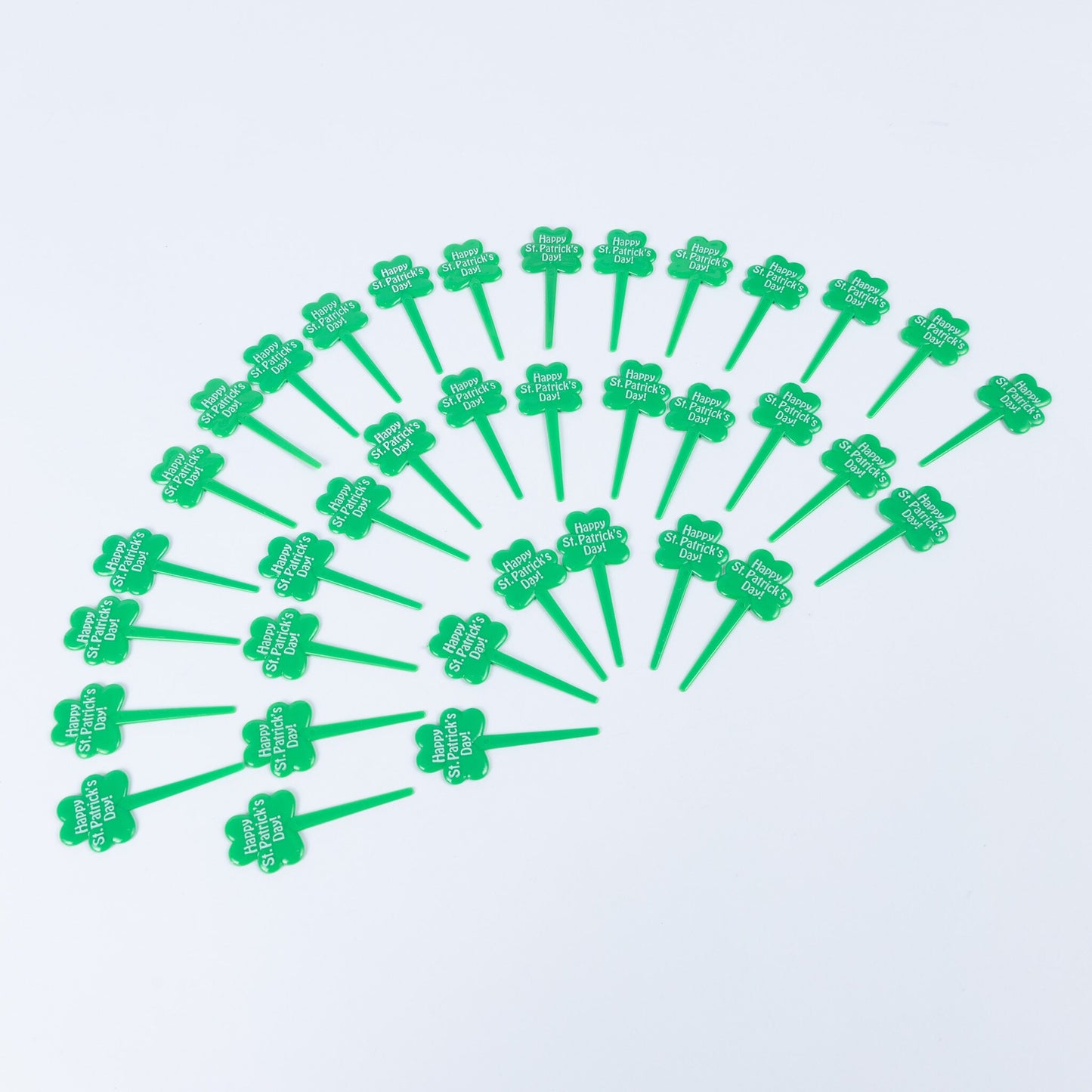24 Shamrock Cupcake Toppers: Reusable St. Patrick's Day Picks
