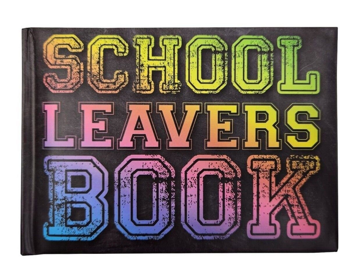 Leavers Book School College Autograph Book Hard Backed Padded Cover Keepsake