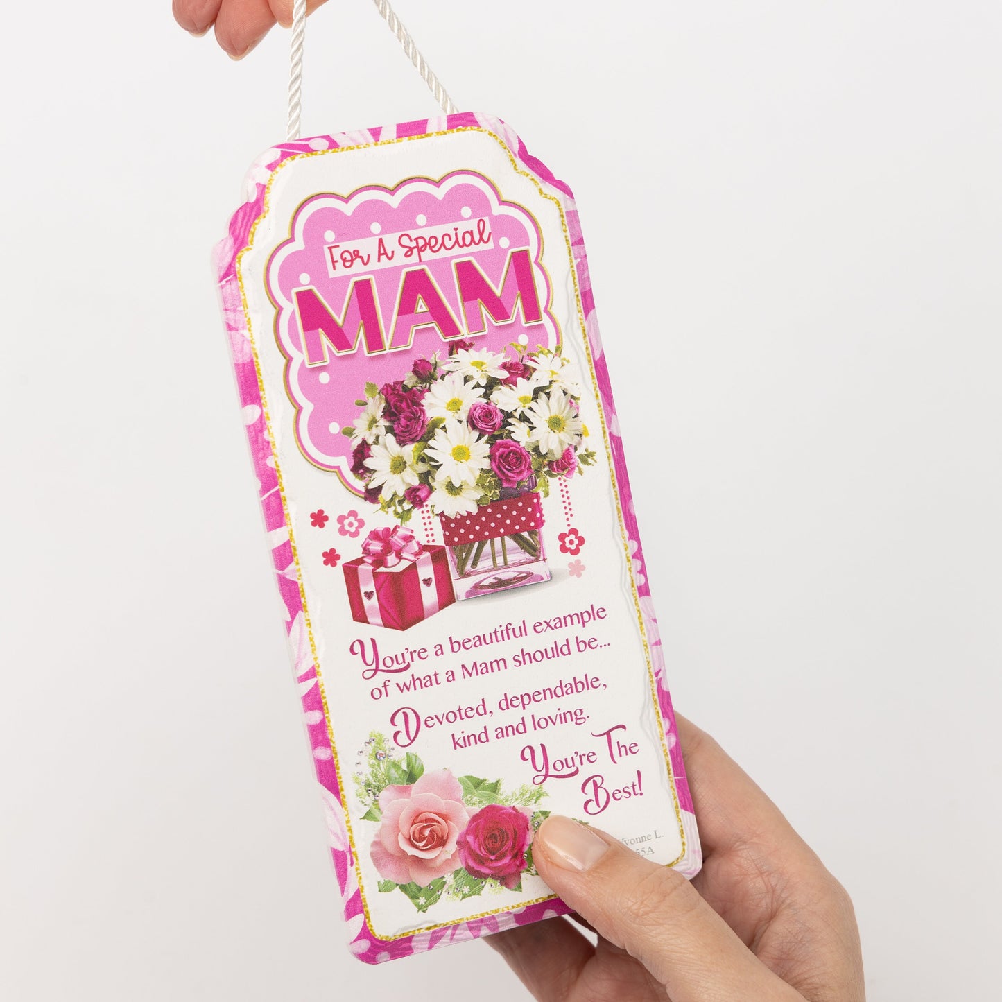 Mam Mothers Day Gift Ceramic Plaque Keepsake Milk Chocolate Hearts Hamper Mum Keechi & co.