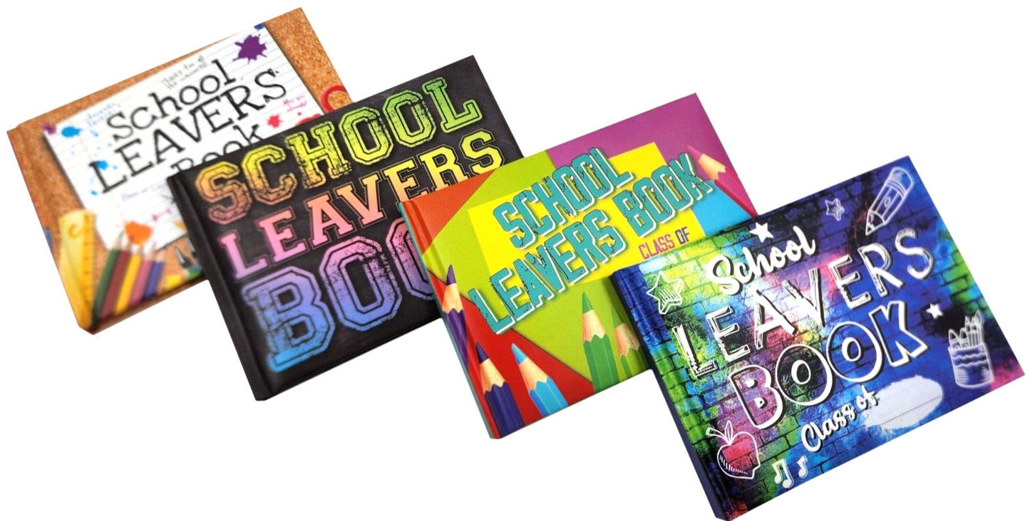 Leavers Book School College Autograph Book Hard Backed Padded Cover Keepsake