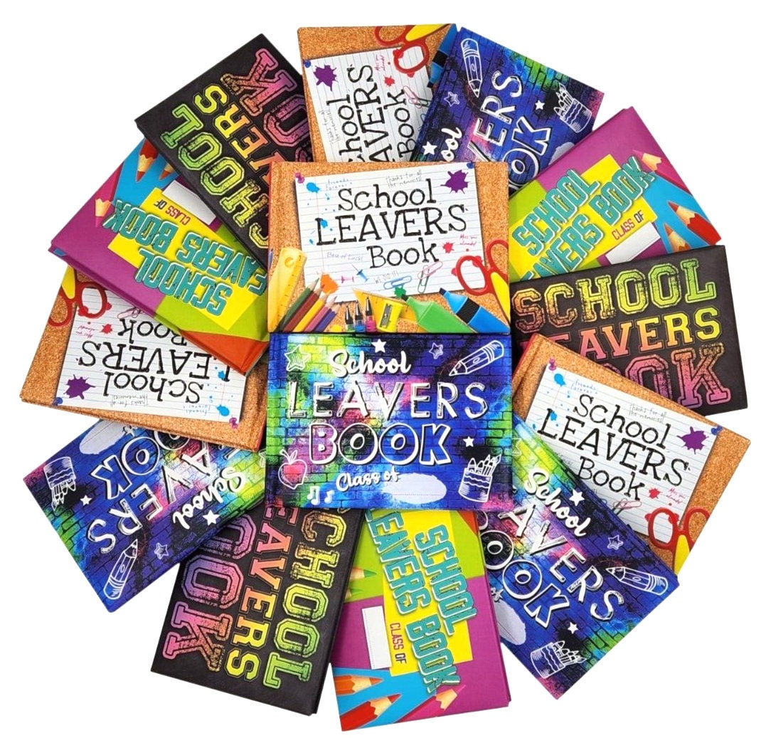 Leavers Book School College Autograph Book Hard Backed Padded Cover Keepsake