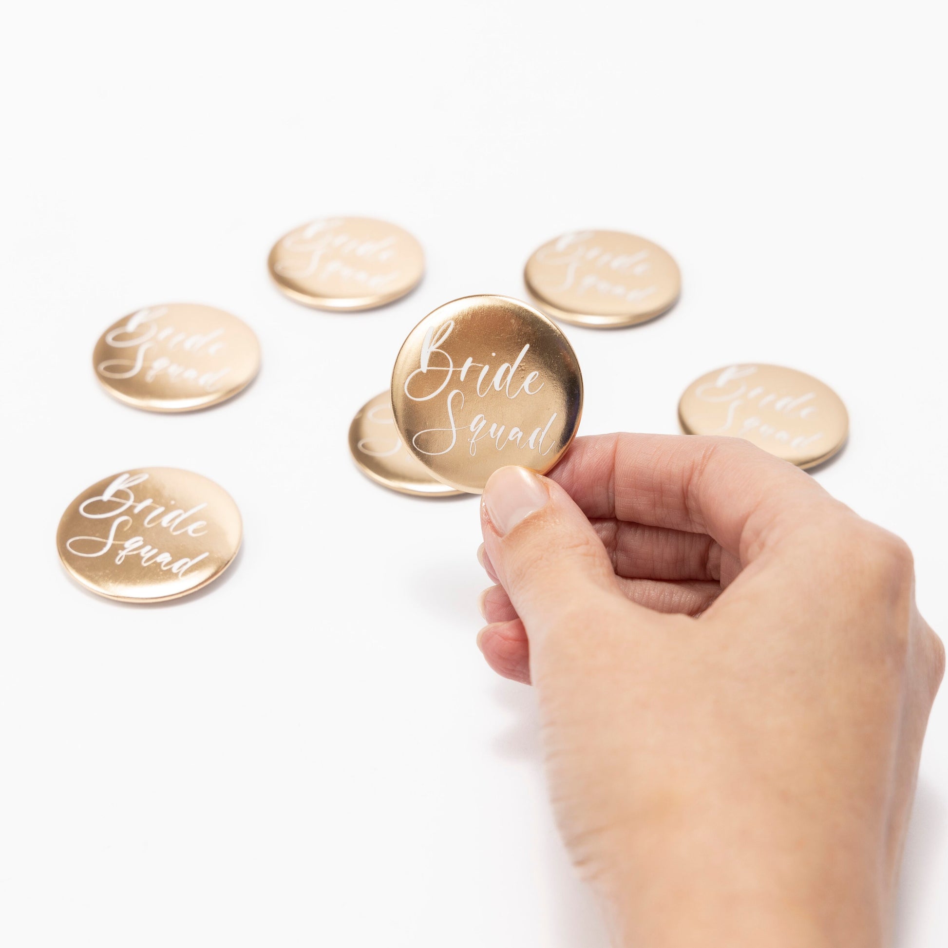 Bride Squad Gold Badges: Hen Party Accessories, Pack of 8 Etsy