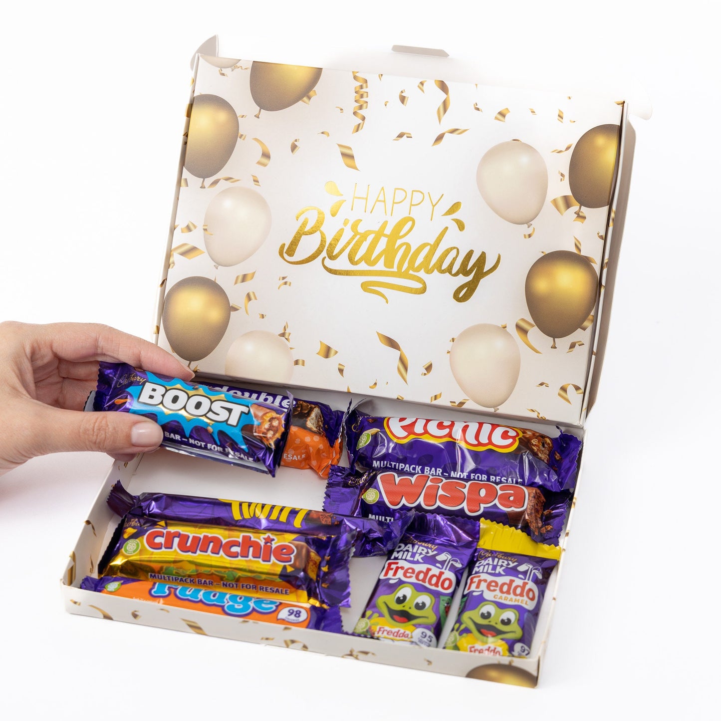 Cadbury Chocolate Birthday Gift Box: Freddo, Twirl, Fudge & More