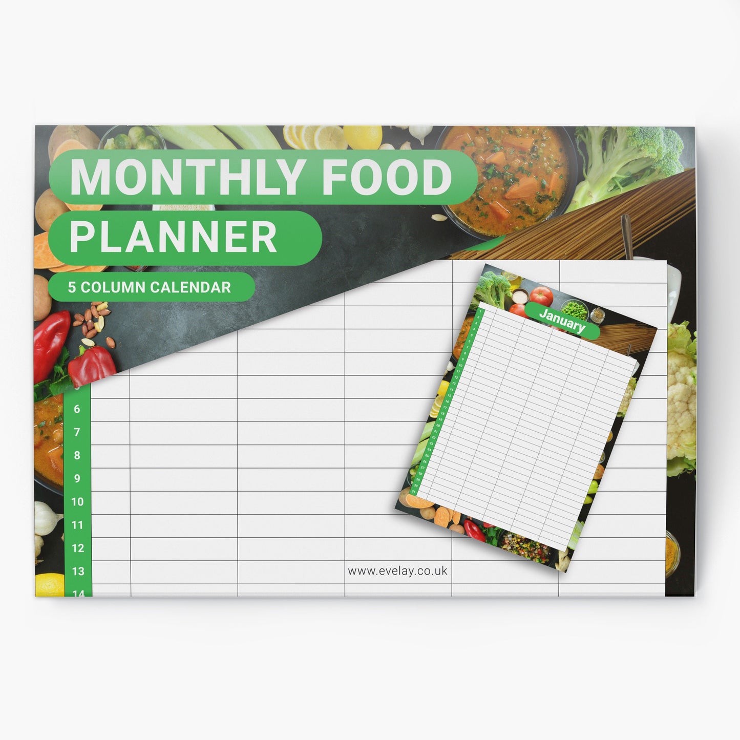 meal Planner Calendar food journal Diet Diary Slimming Weight Loss Tracker Dieting