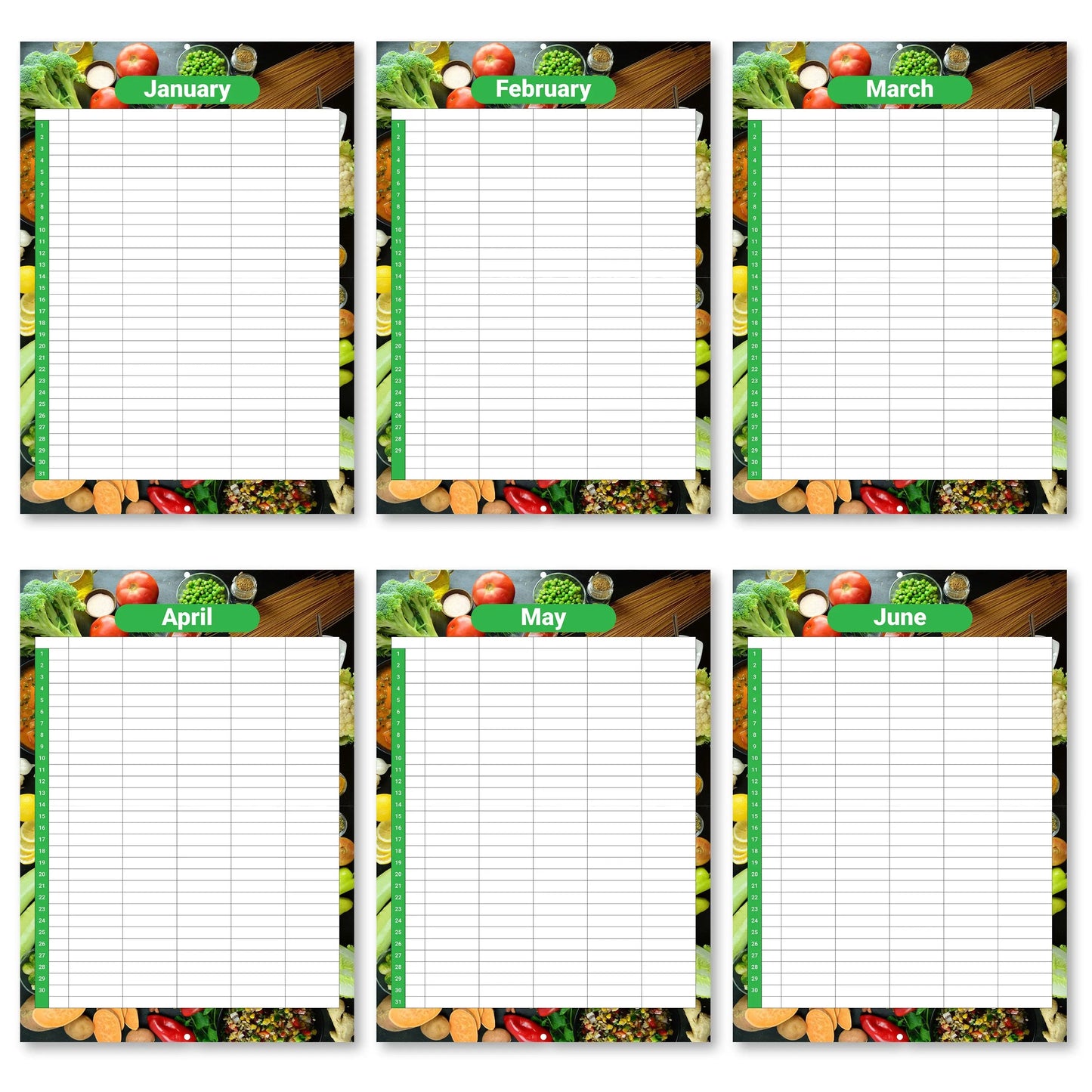 meal Planner Calendar food journal Diet Diary Slimming Weight Loss Tracker Dieting Keechi & co.