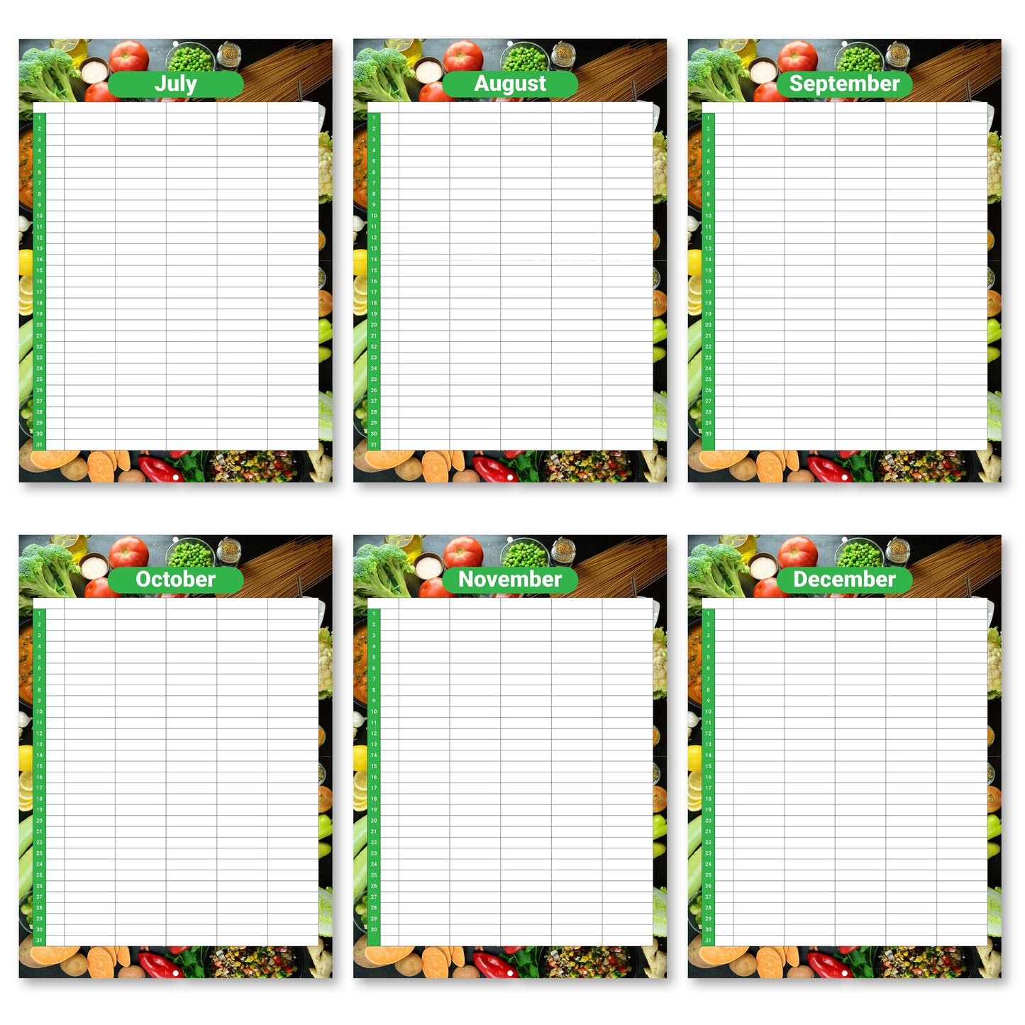 meal Planner Calendar food journal Diet Diary Slimming Weight Loss Tracker Dieting