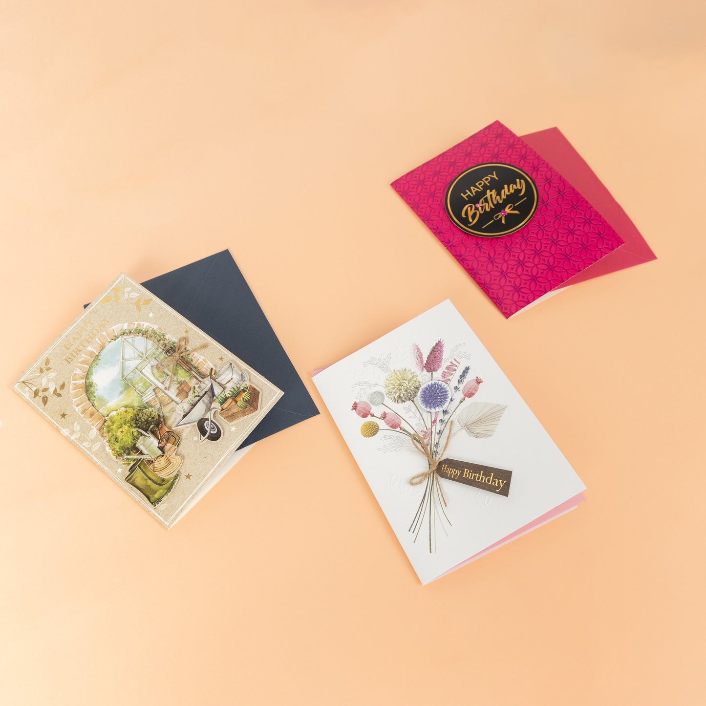 Birthday Cards Bumper Pack of 16 Luxury 3D Handmade Male Female Kids 13cm x 19cm Keechi & co.