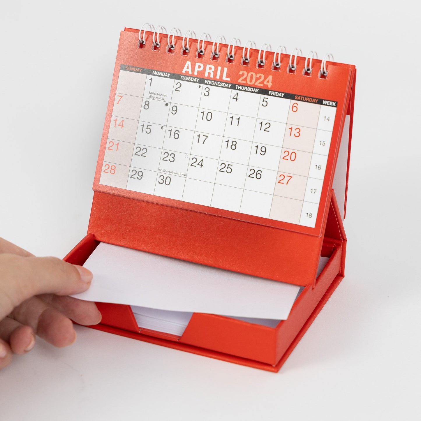 2025 Desk Calendar: Week to View, Stand Up Planner