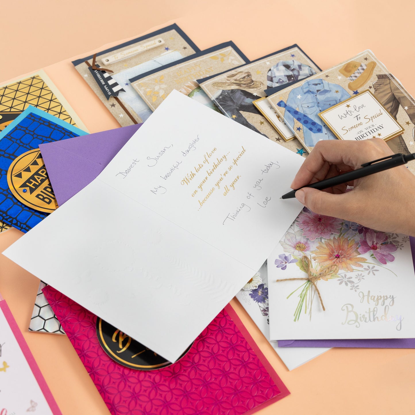 Handmade 3D Birthday Cards: Luxury Bumper Pack of 16