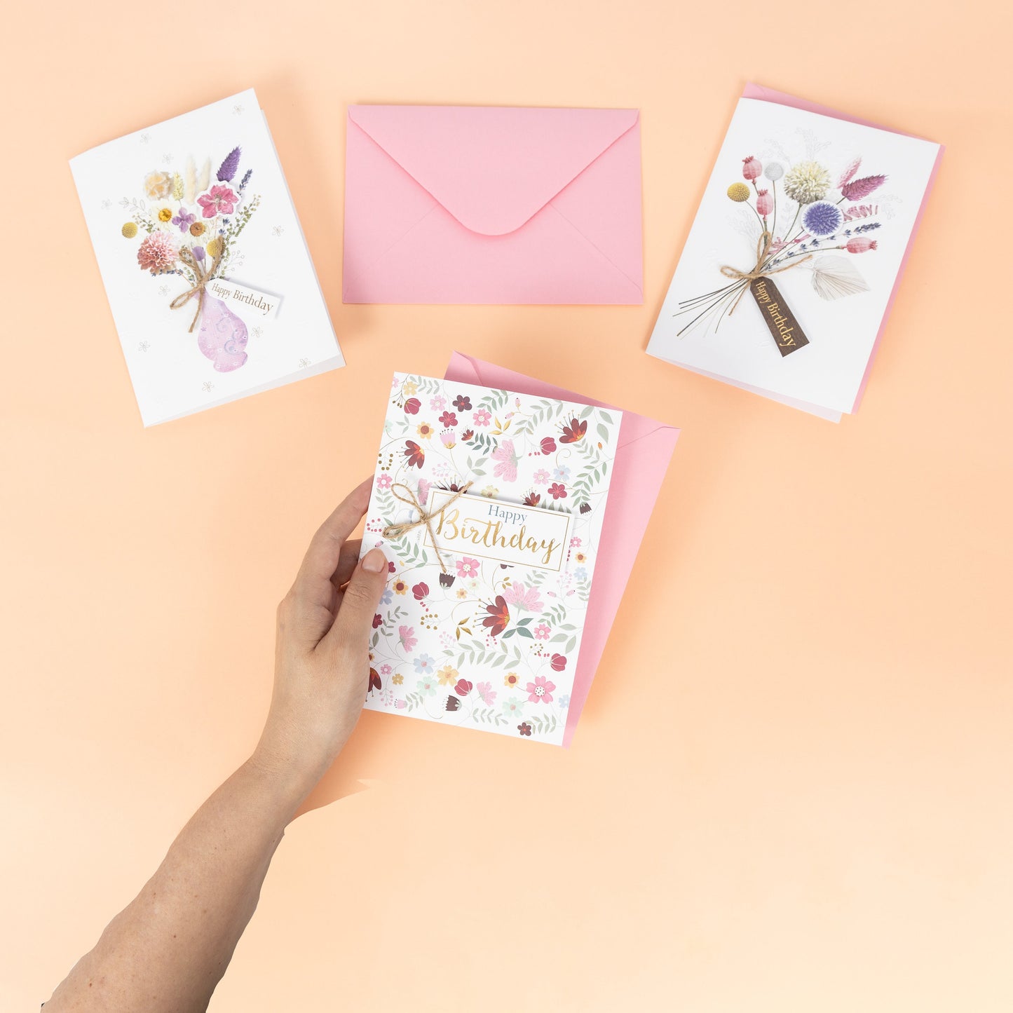 Handmade 3D Birthday Cards: Luxury Bumper Pack of 16