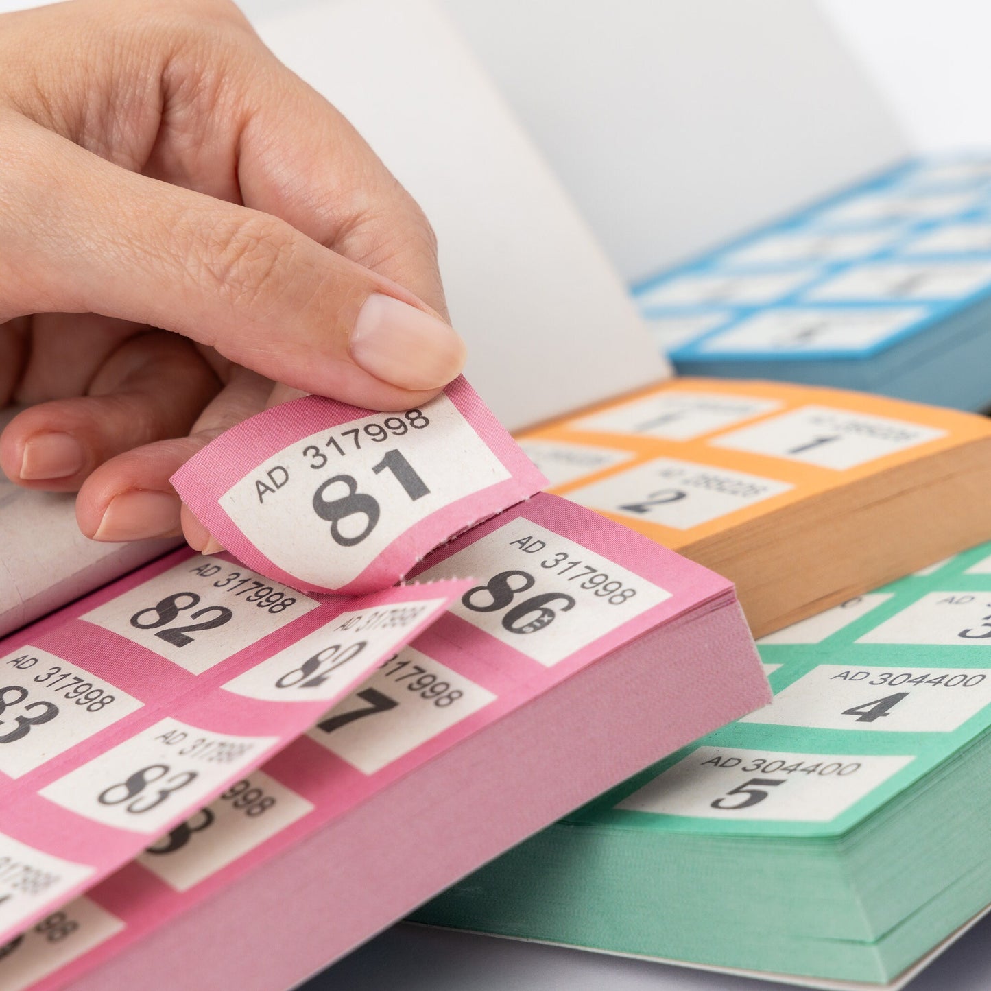 6 Books of 1-500 Cloakroom Raffle Tombola Draw Tickets Numbered Mixed colours Etsy