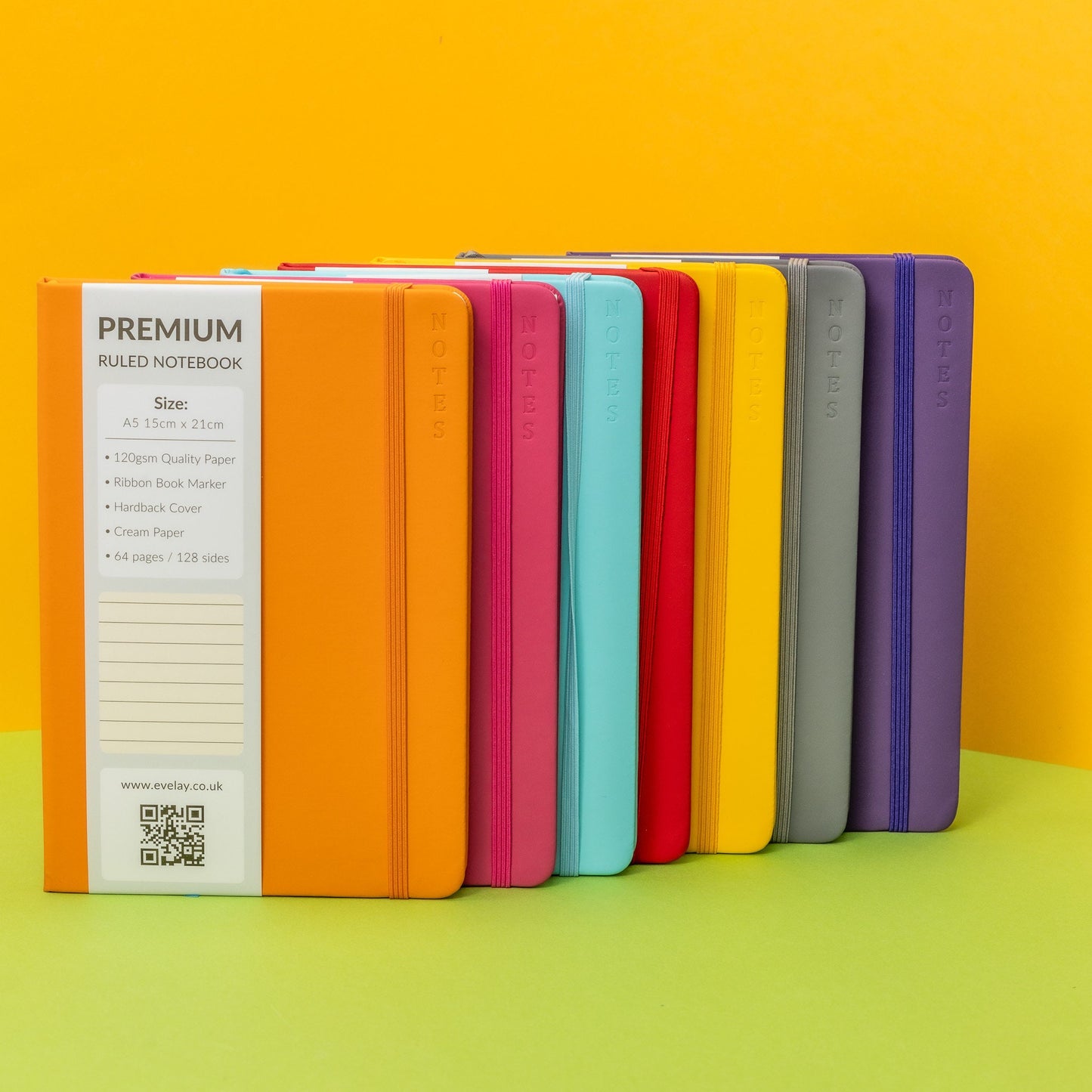 Blank A5 Hardback Ruled Notebook Notepad Notes Diary perfect for your self or as a gift 2023 or 2024 undated self Journaling Premium Book