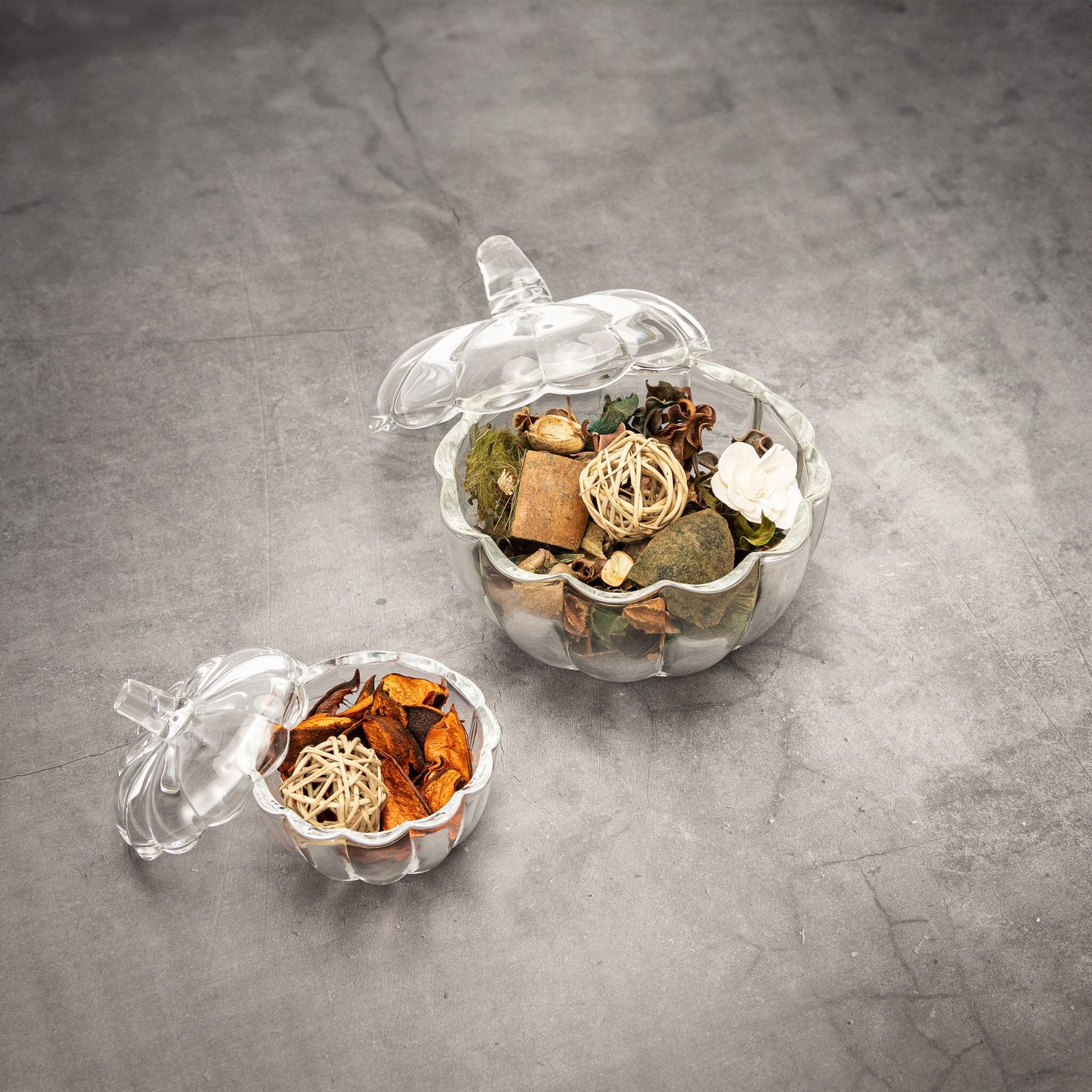 Pumpkin Decoration Glass Sweet Jar Lights Centrepiece small large Etsy