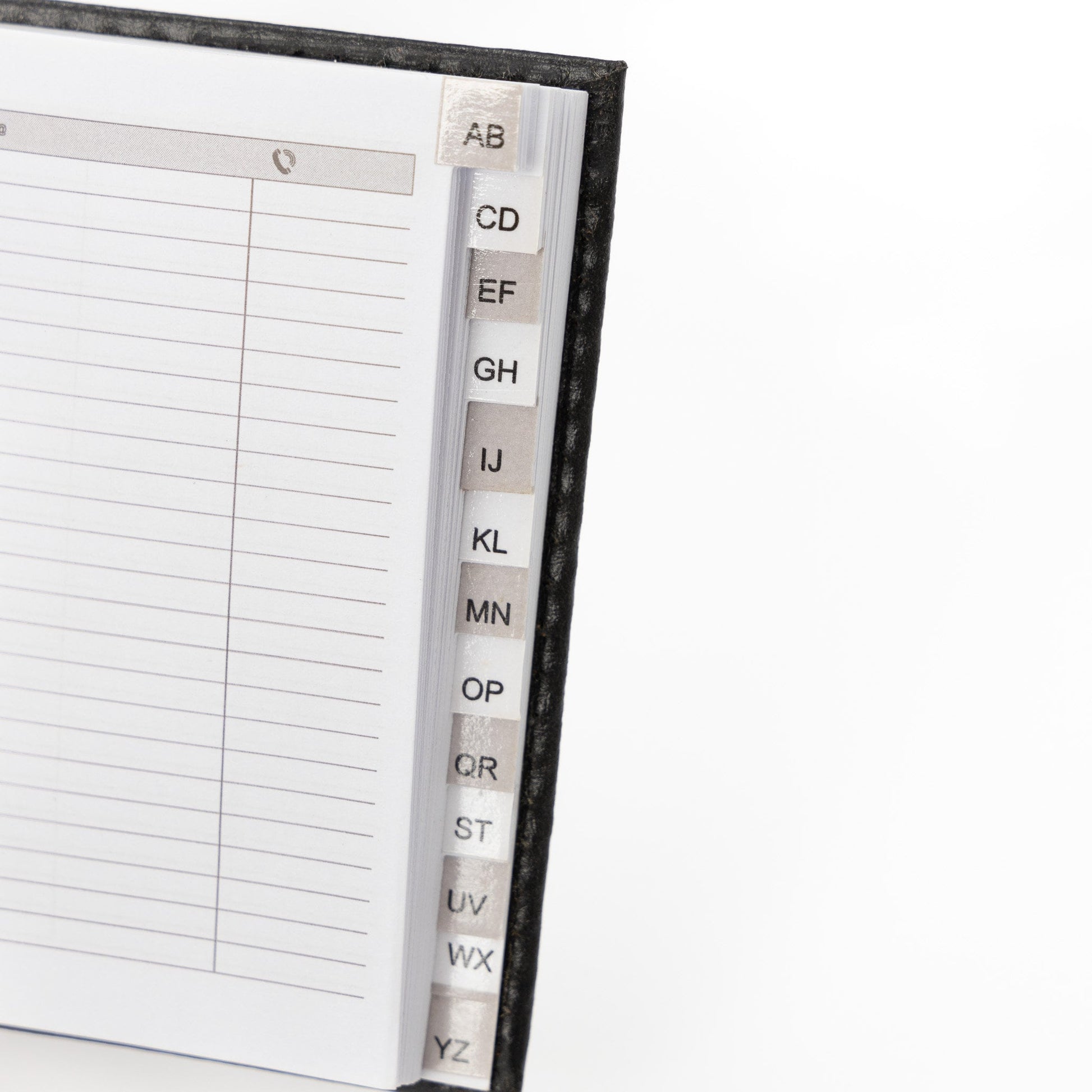 Index Address Book Leather Look Cover Executive Padded Small Sizes Notebook A-Z (Black) Etsy