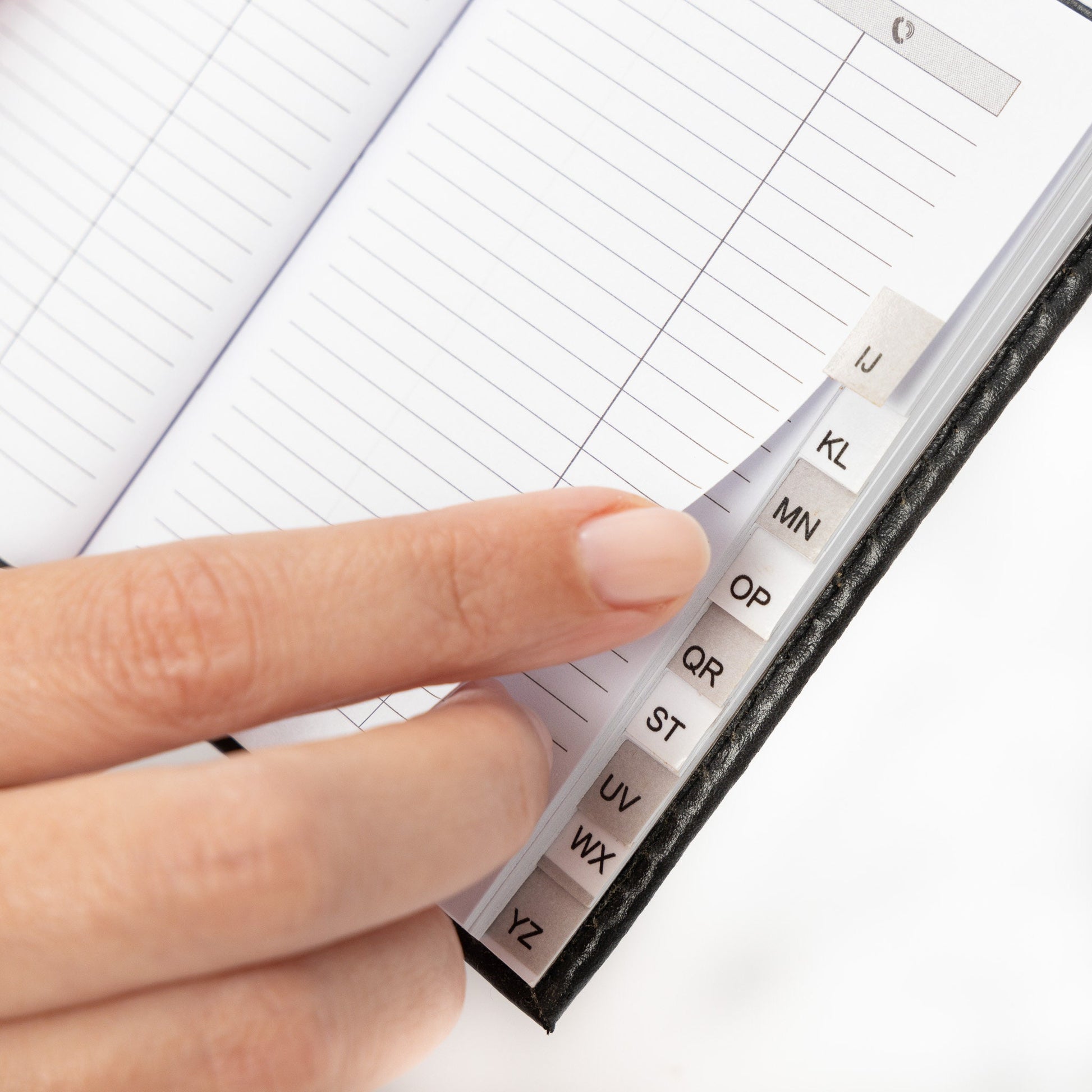 Index Address Book Leather Look Cover Executive Padded Small Sizes Notebook A-Z (Black) Etsy