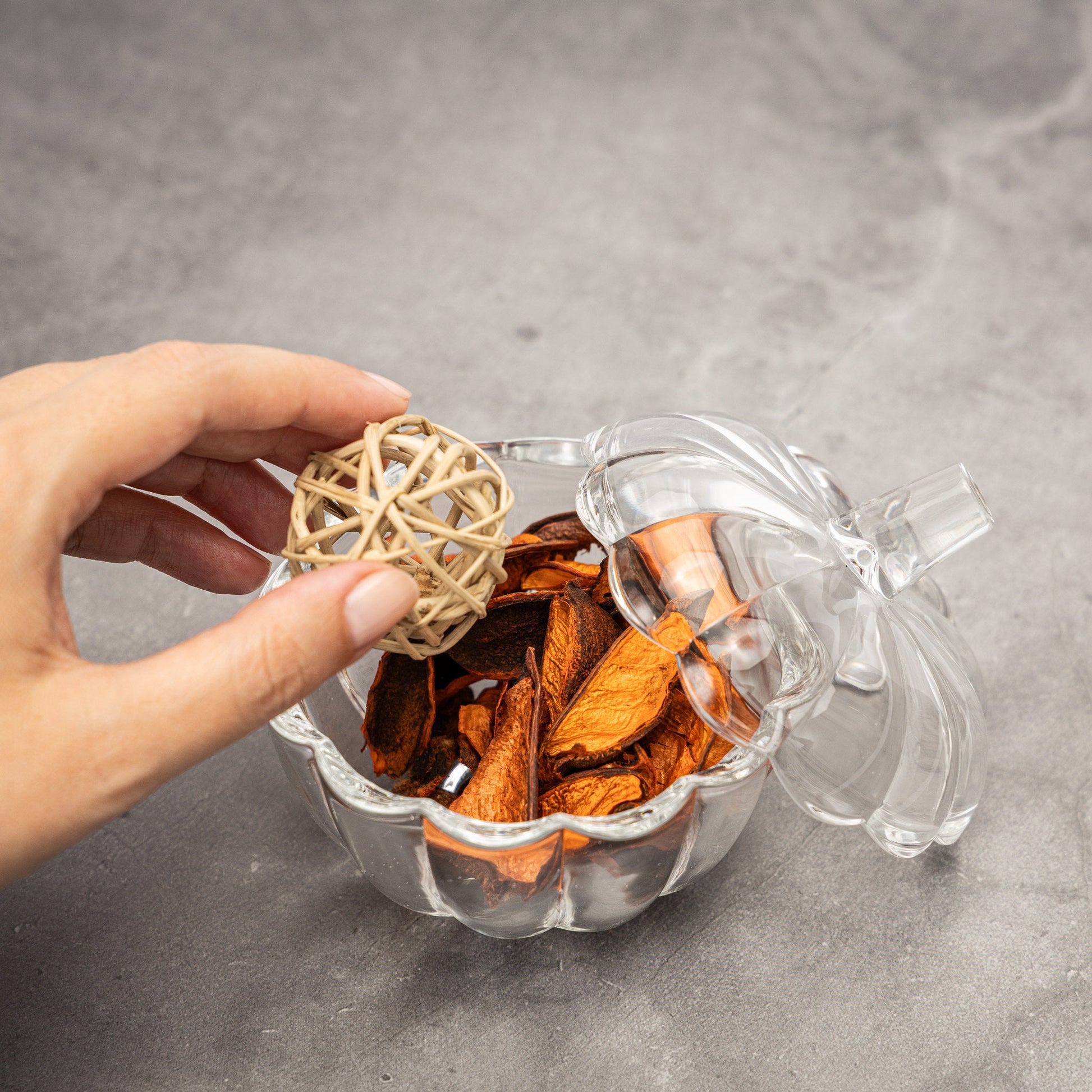 Pumpkin Decoration Glass Sweet Jar Lights Centrepiece small large Etsy