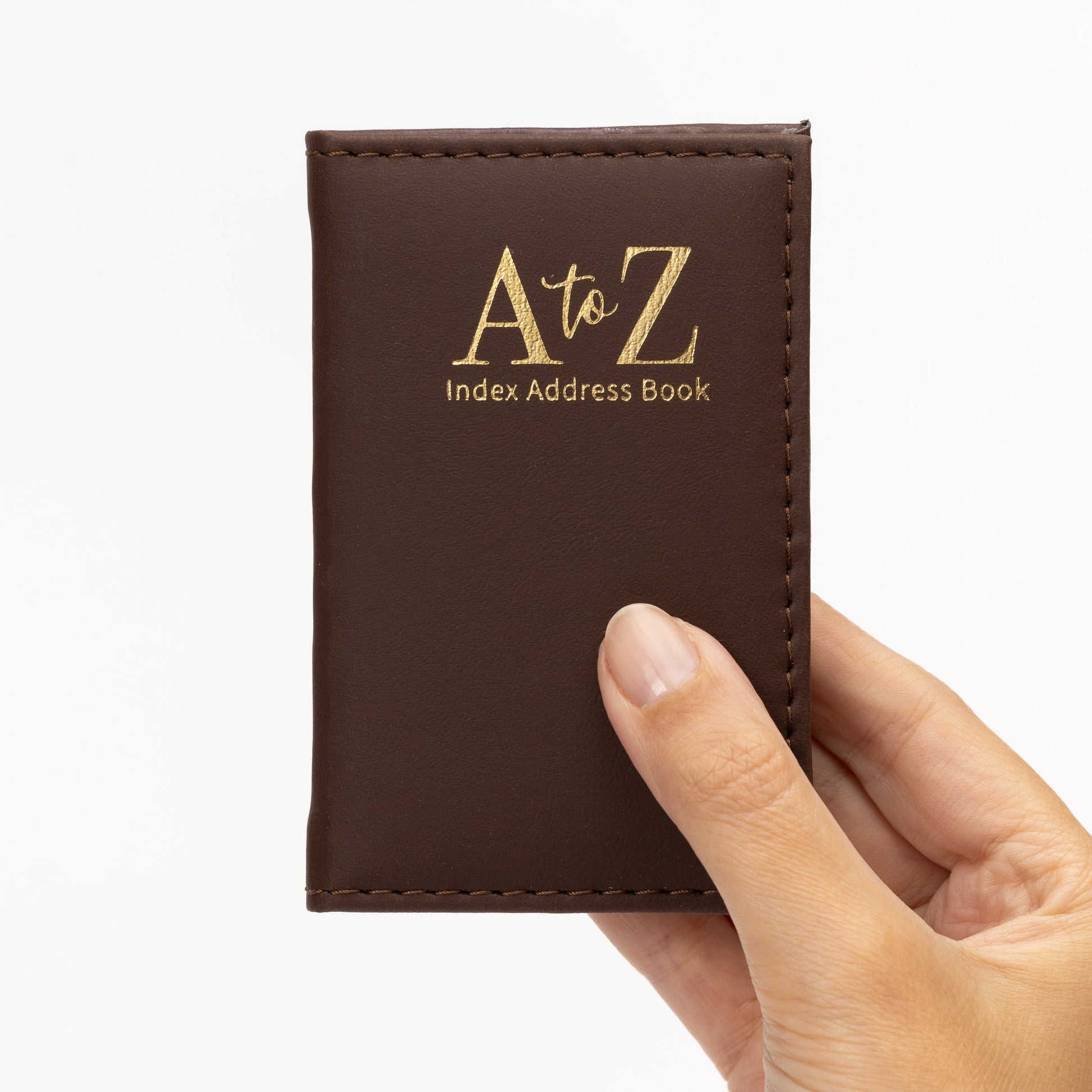 Index Address Book Leather Look Cover Executive Padded Small Sizes Notebook A-Z Etsy