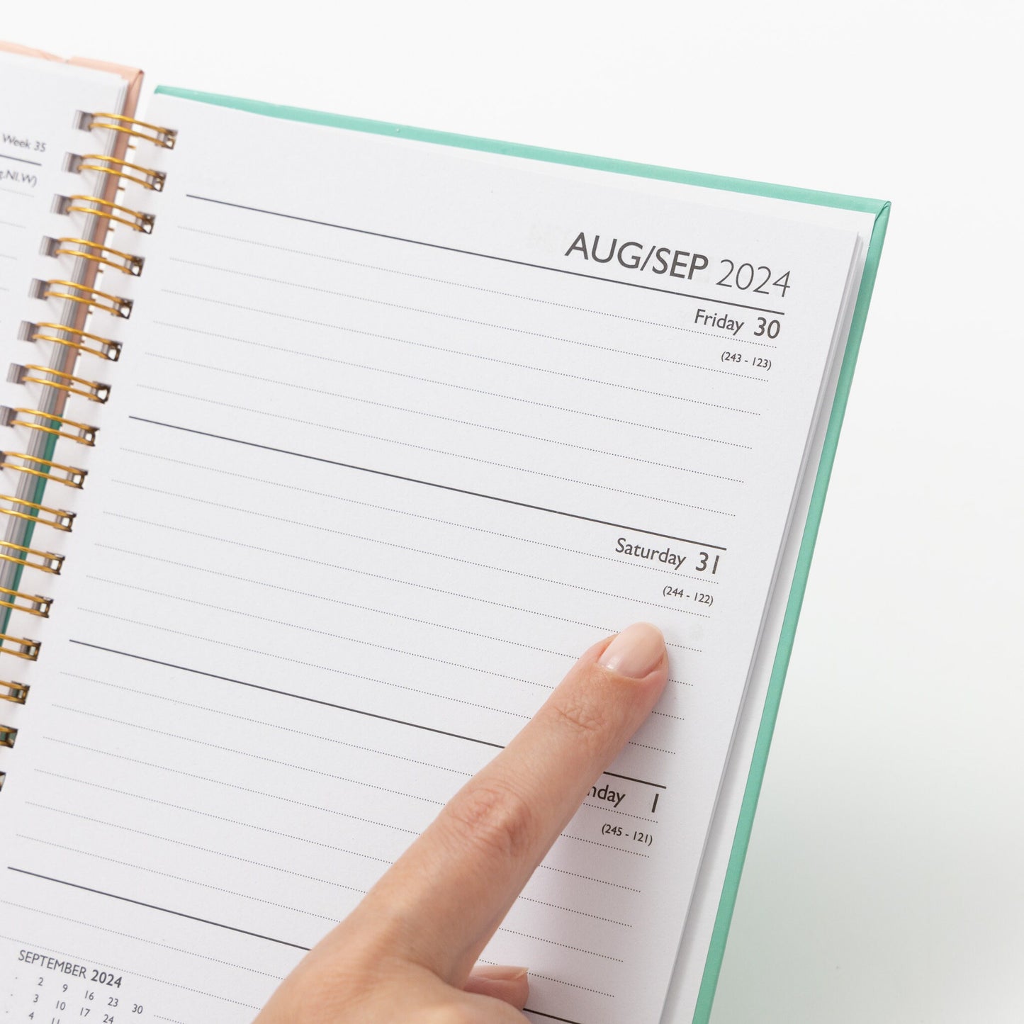 Wiro Diary A5 2024 Week to View Planner Hardback Diaries Organiser full year Keechi & co.