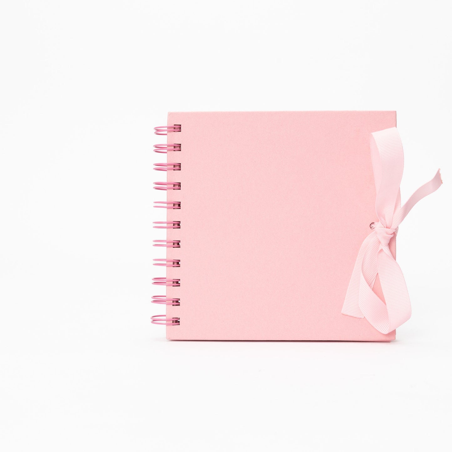 Kraft Paper Scrapbook Photo Album: 6" Square, Ribbon Tie, 50 Pages