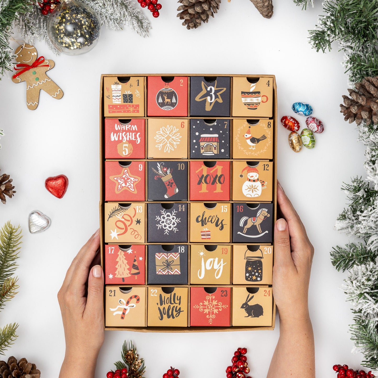DIY Christmas Advent Calendar: 24 Fillable Drawers, Reusable Etsy