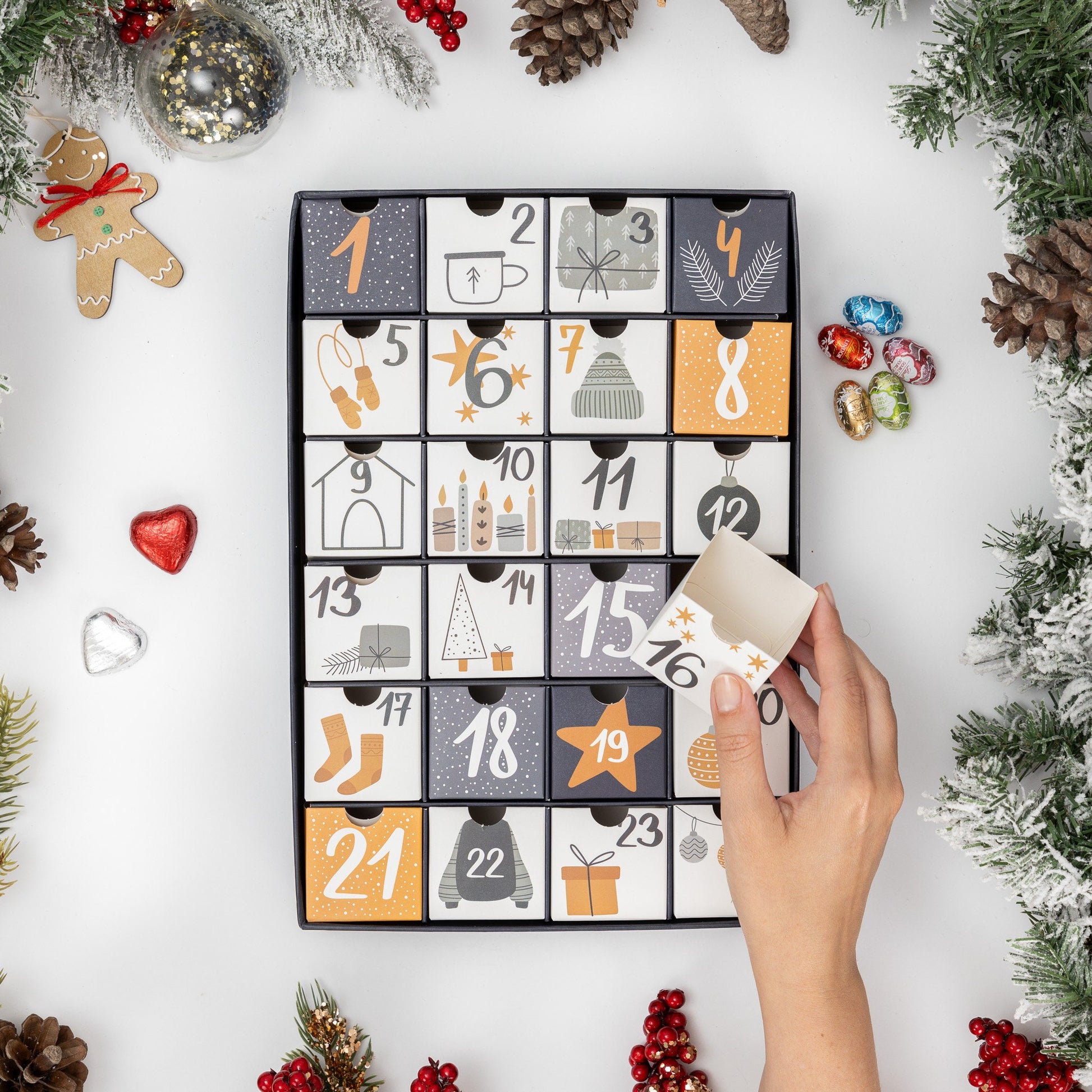 DIY Christmas Advent Calendar: 24 Fillable Drawers, Reusable Etsy