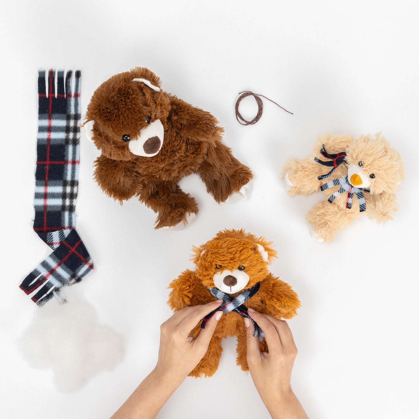 3 Make Your Own Christmas Teddy Bear Complete Set Fill Filling Build Create Xmas Etsy