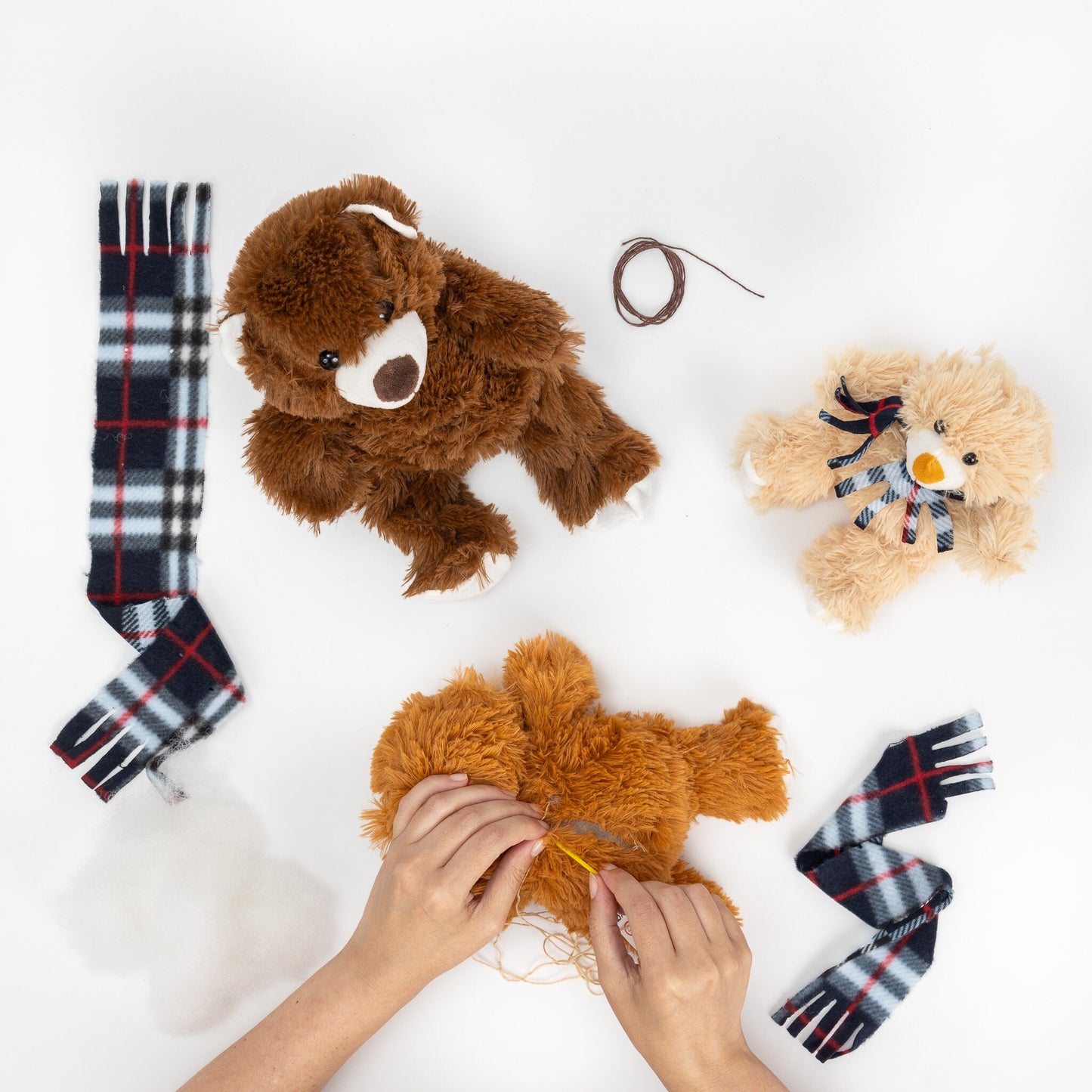 3 Make Your Own Christmas Teddy Bear Complete Set Fill Filling Build Create Xmas Etsy