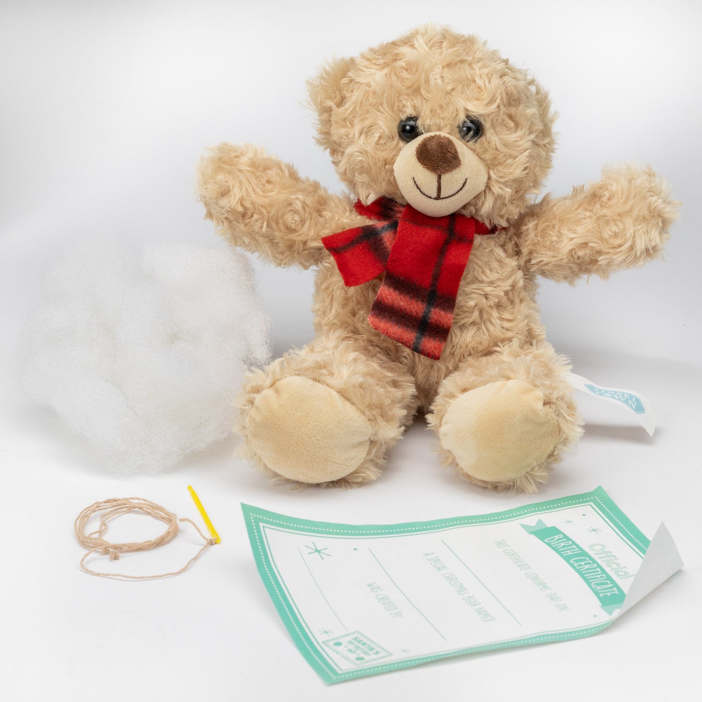 Make Your Own Christmas Teddy Bear Complete Set Fill Filling Build Create Xmas Keechi & co.
