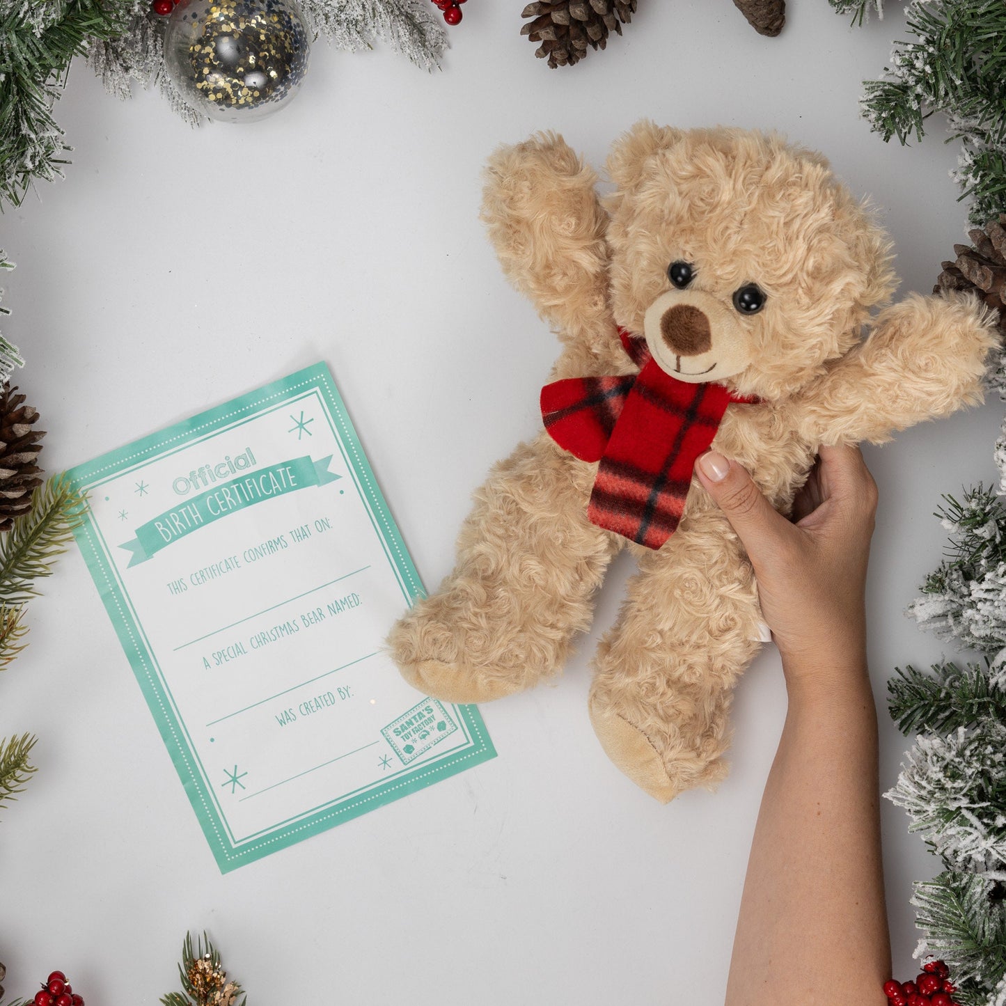 Make Your Own Christmas Teddy Bear Complete Set Fill Filling Build Create Xmas Keechi & co.