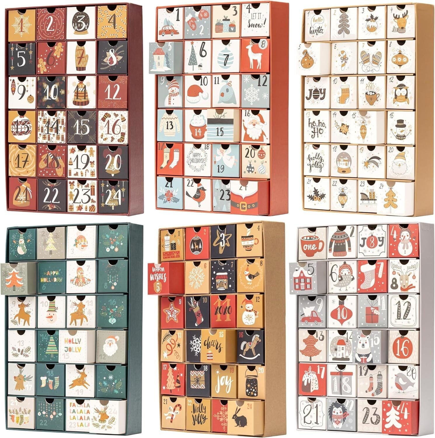 DIY Christmas Advent Calendar: 24 Fillable Drawers, Reusable Etsy