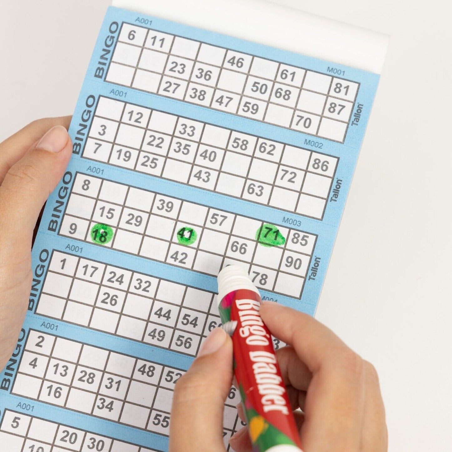 Bingo Tickets Security Coded 600 Perforated Fun Game Activity 21 x 12cm 6 Books