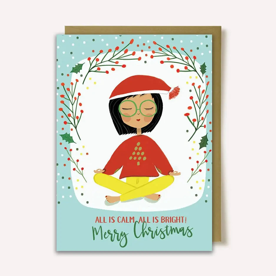 Christmas festive season Cards Designs & Envelopes Silent Night Dinasour Merry Christmas Santa Greeting card made in uk Keechi & co.
