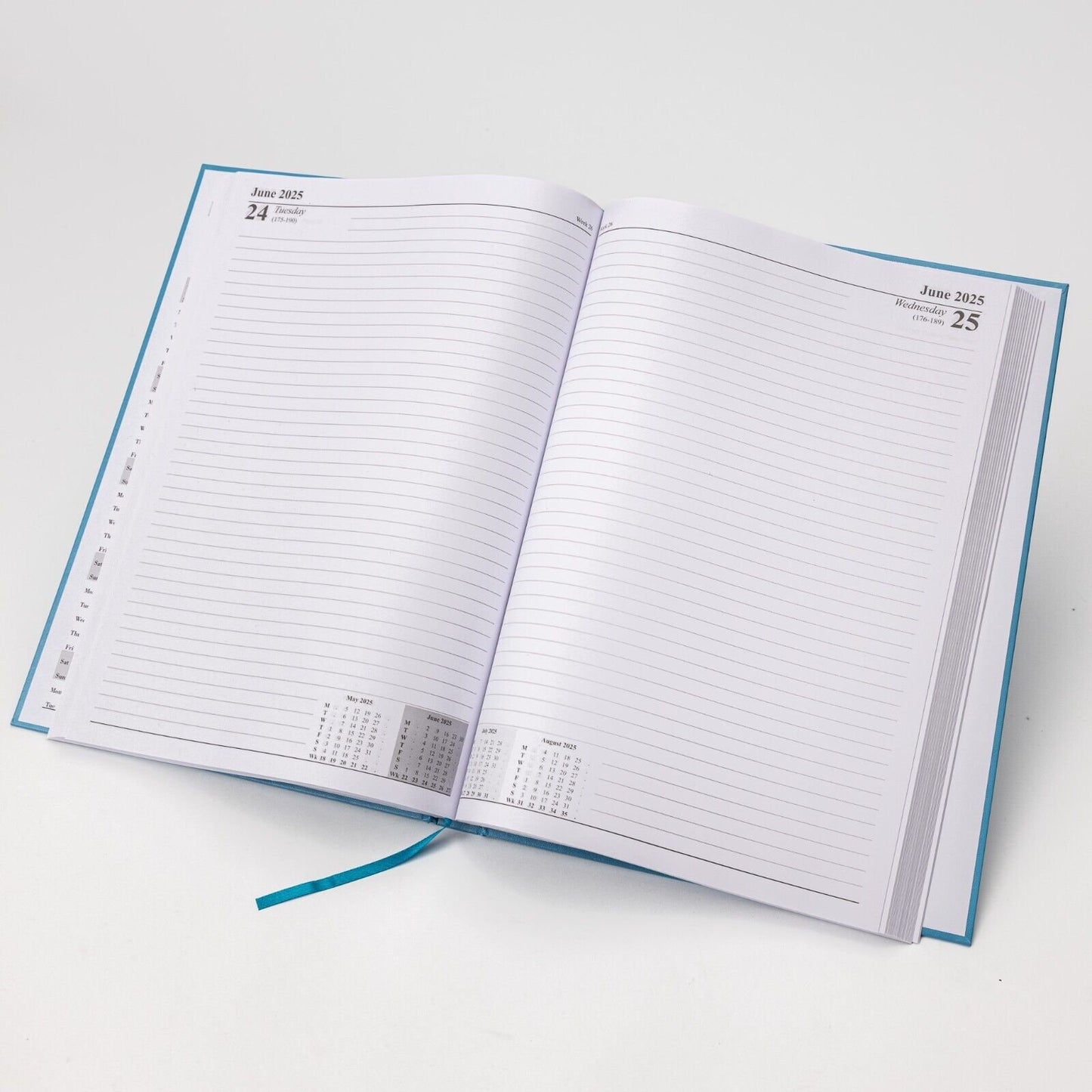 2025 A4 A5 A6 Day to Page or Week To View Diary Full Year Planner Desk Hardback