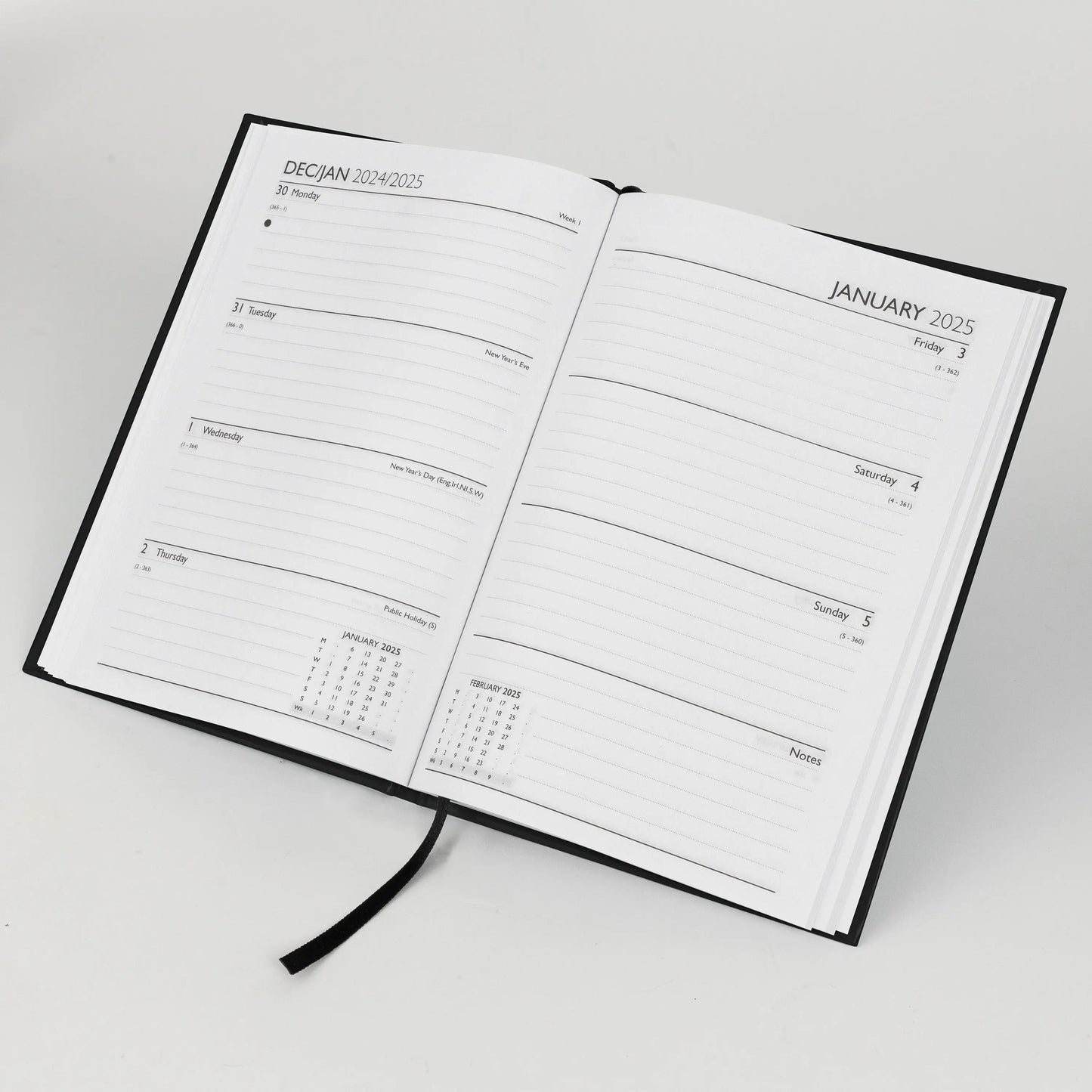 Academic A5 2024 2025 Mid Year 18 Months Diary Week To View Planner Student Keechi & co.